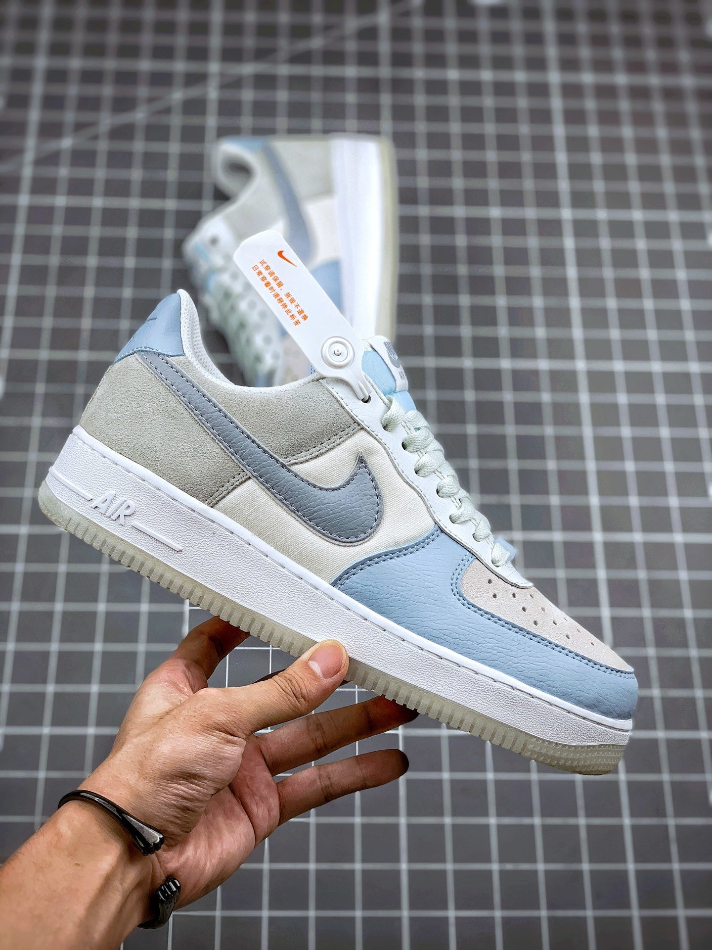 Nike Air Force 1 Low Light Armory Blue Obsidian Mist For Sale