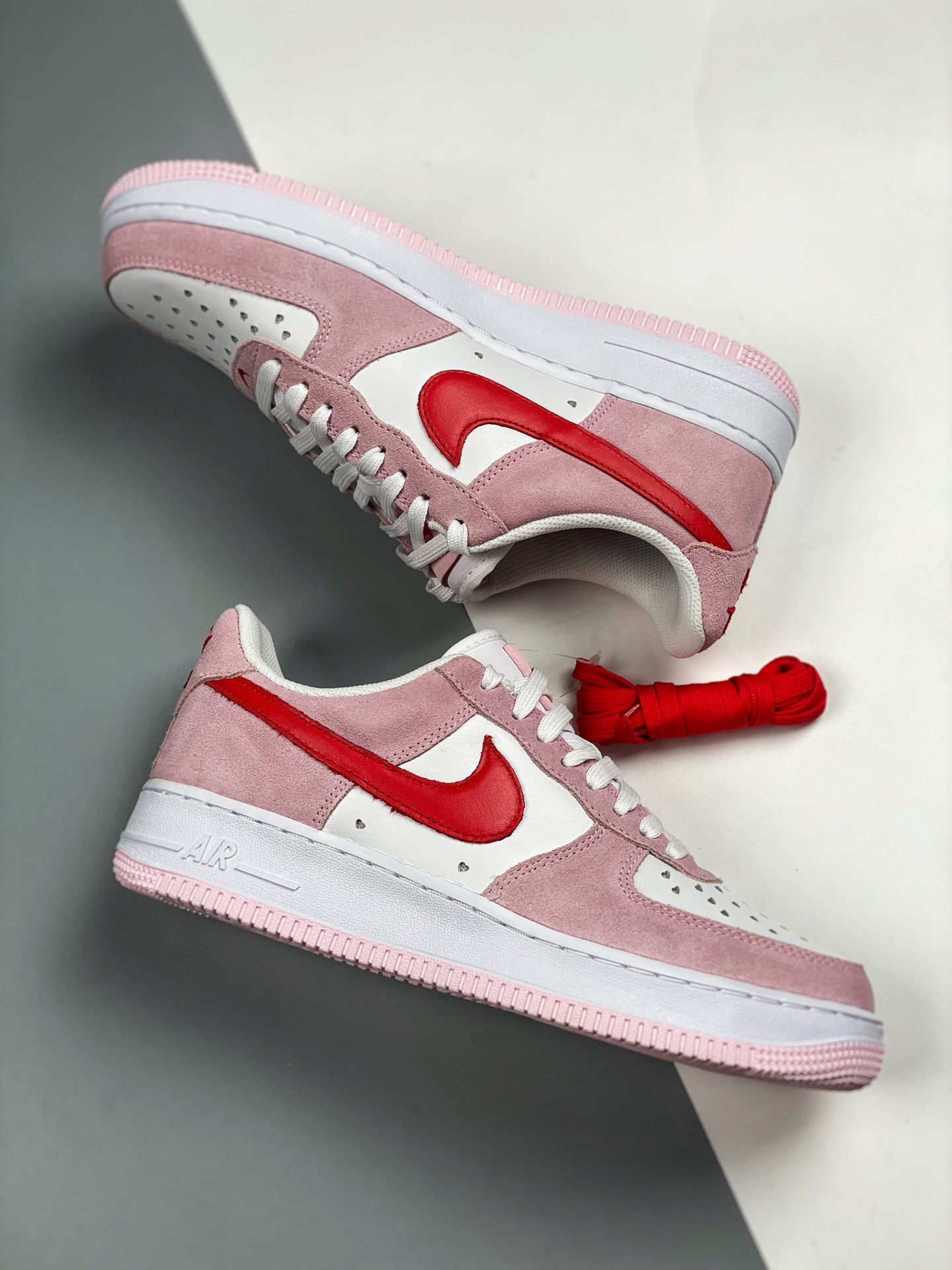 Nike Air Force 1 Low “Love Letter” Tulip Pink/White/University Red For Sale