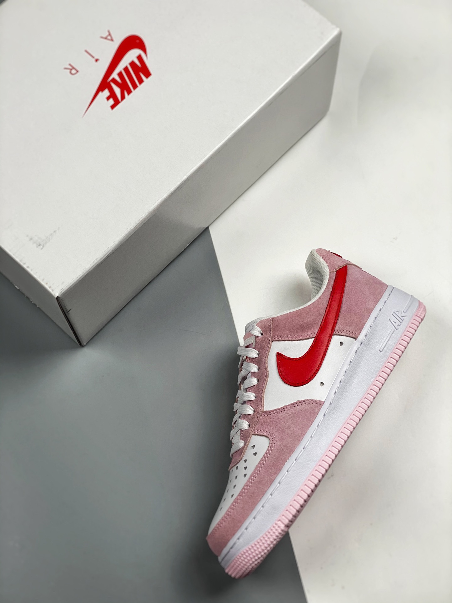 Nike Air Force 1 Low “Love Letter” Tulip Pink/White/University Red For Sale