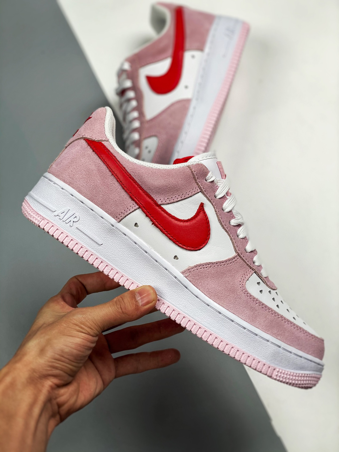 Nike Air Force 1 Low “Love Letter” Tulip Pink/White/University Red For Sale
