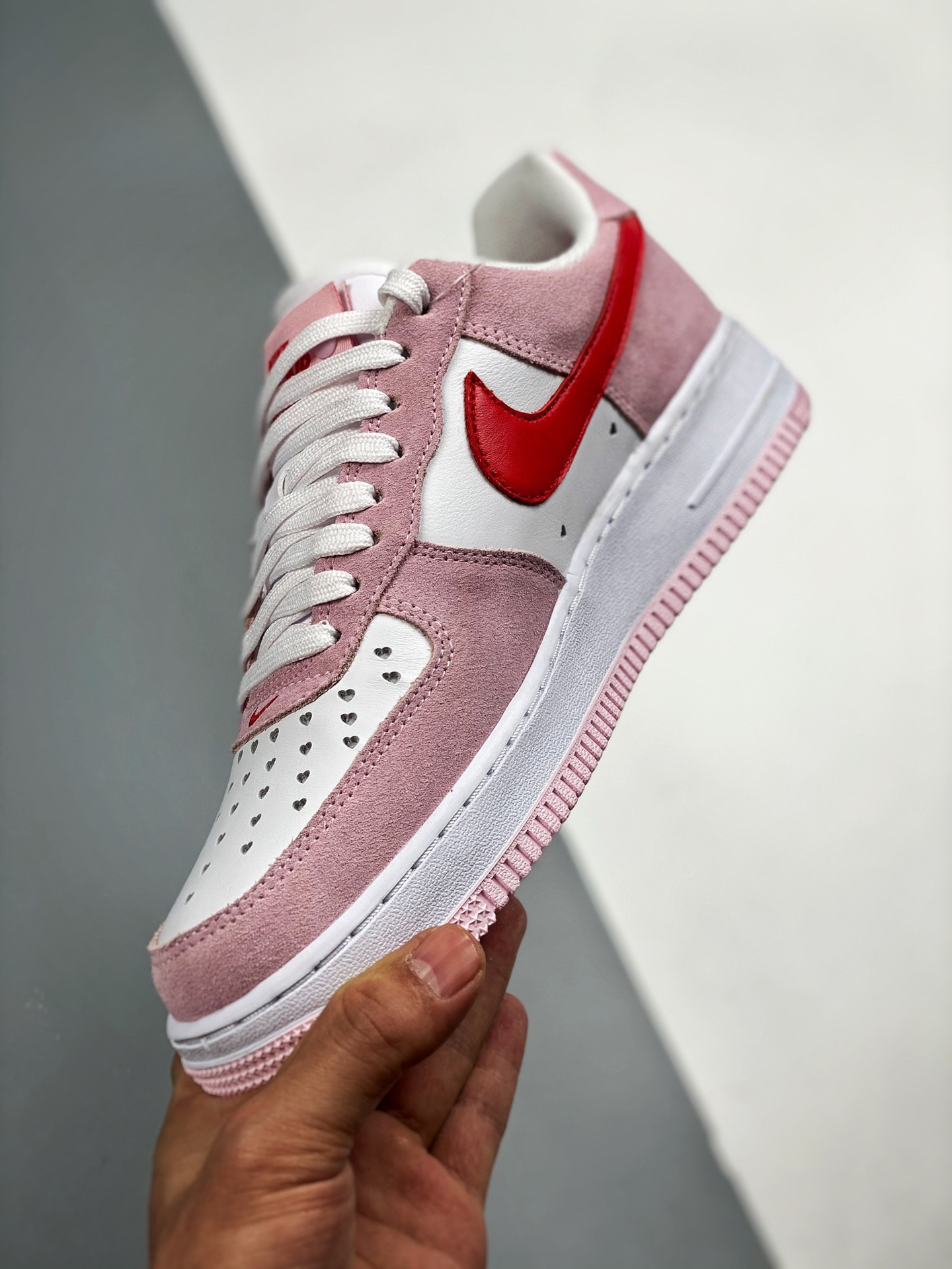 Nike Air Force 1 Low “Love Letter” Tulip Pink/White/University Red For Sale