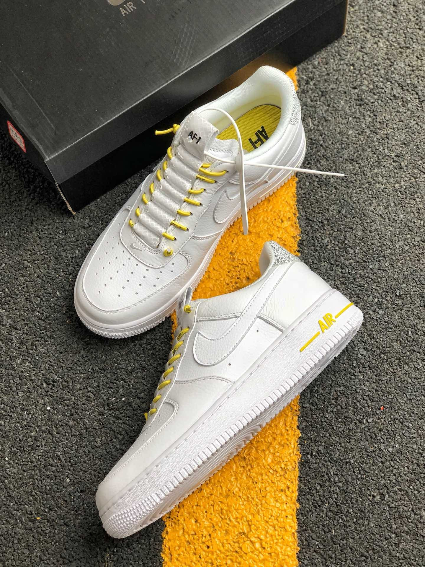 Nike Air Force 1 Low Lux WMNS ‘White/Chrome Yellow’ For Sale
