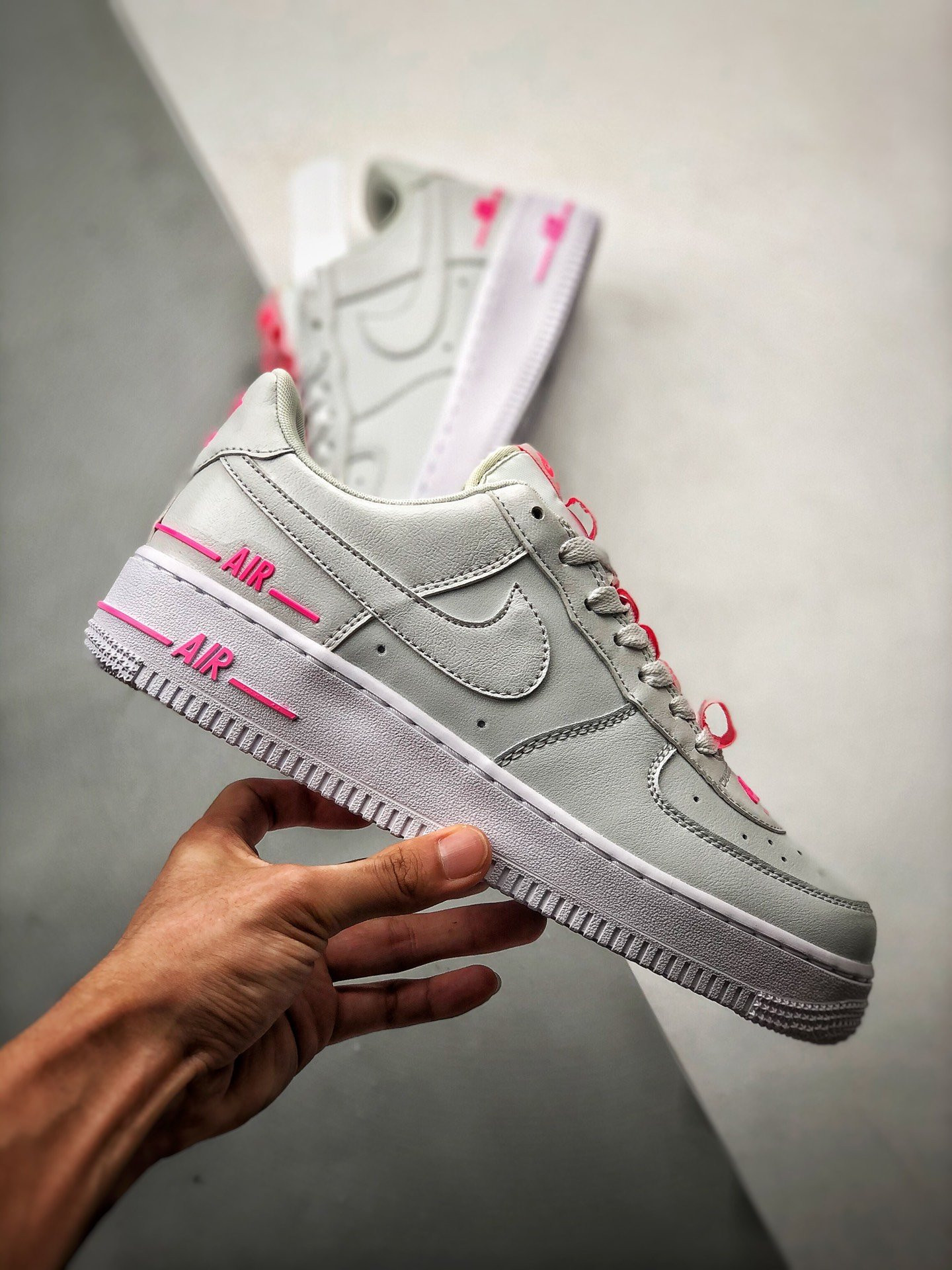 Nike Air Force 1 Low LV8 3 Double Air Photon Dust Pink For Sale
