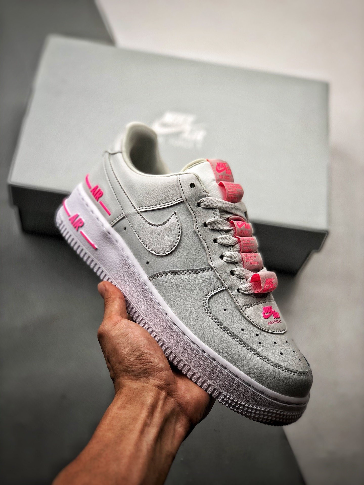 Nike Air Force 1 Low LV8 3 Double Air Photon Dust Pink For Sale