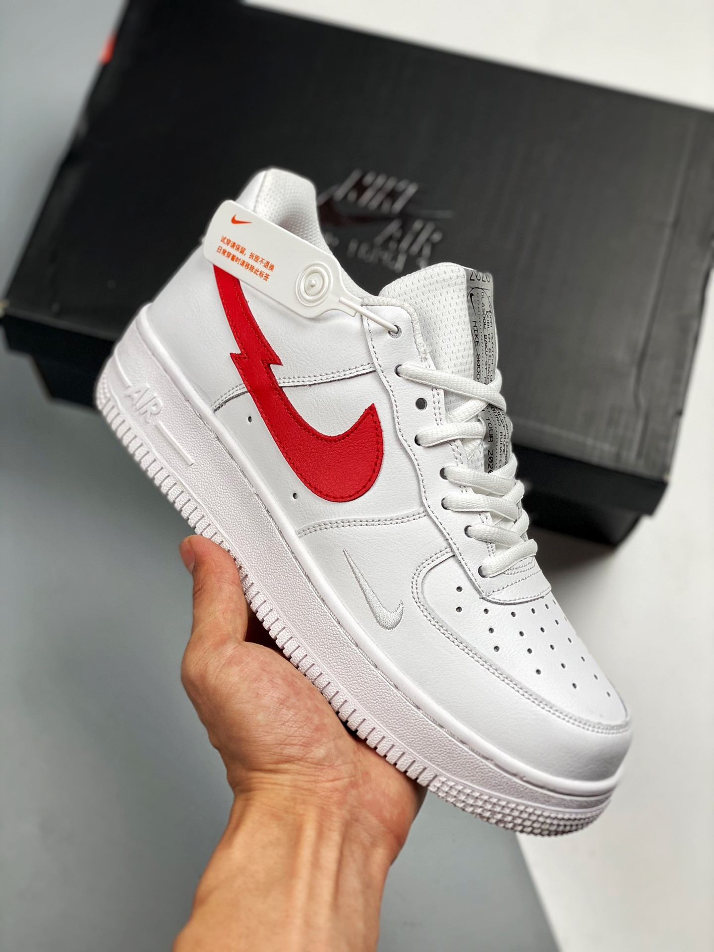 Nike Air Force 1 Low LV8 ‘Euro Tour’ White University Red For Sale