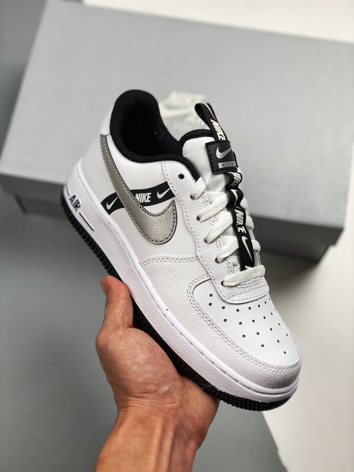 Nike Air Force 1 Low LV8 White Reflect Silver For Sale