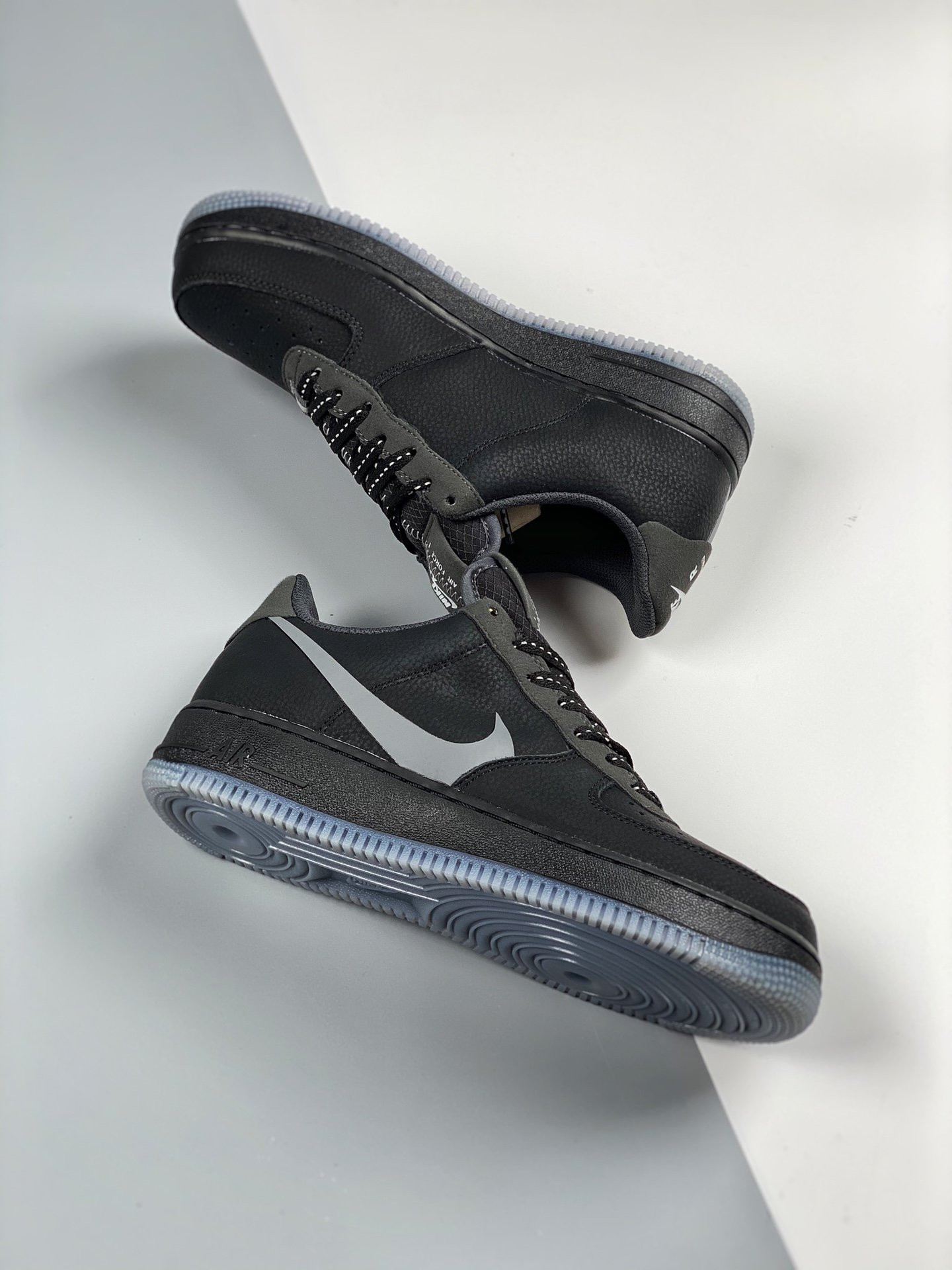 Nike Air Force 1 Low LV 8 ‘Big Swoosh’ Black For Sale
