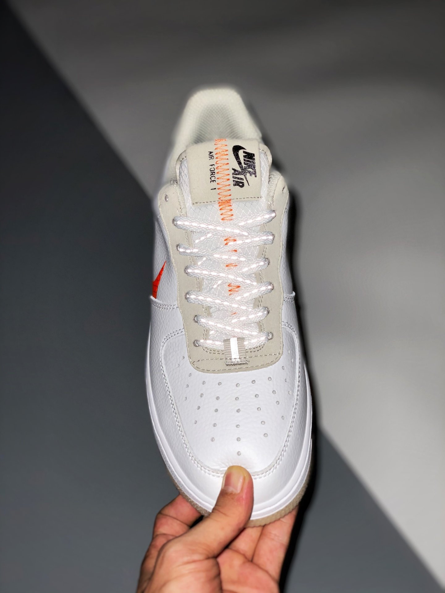 Nike Air Force 1 Low LV 8 ‘Big Swoosh’ White/Orange For Sale