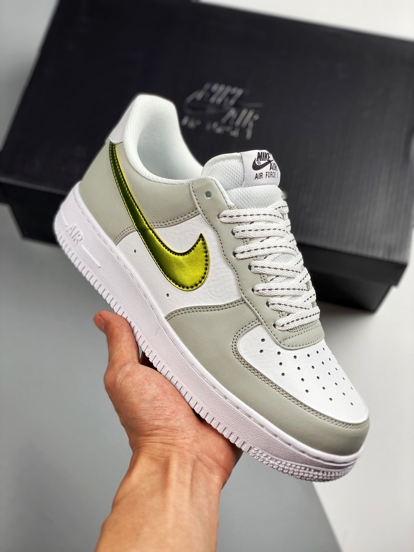 Nike Air Force 1 Low Metallic Summit White For Sale