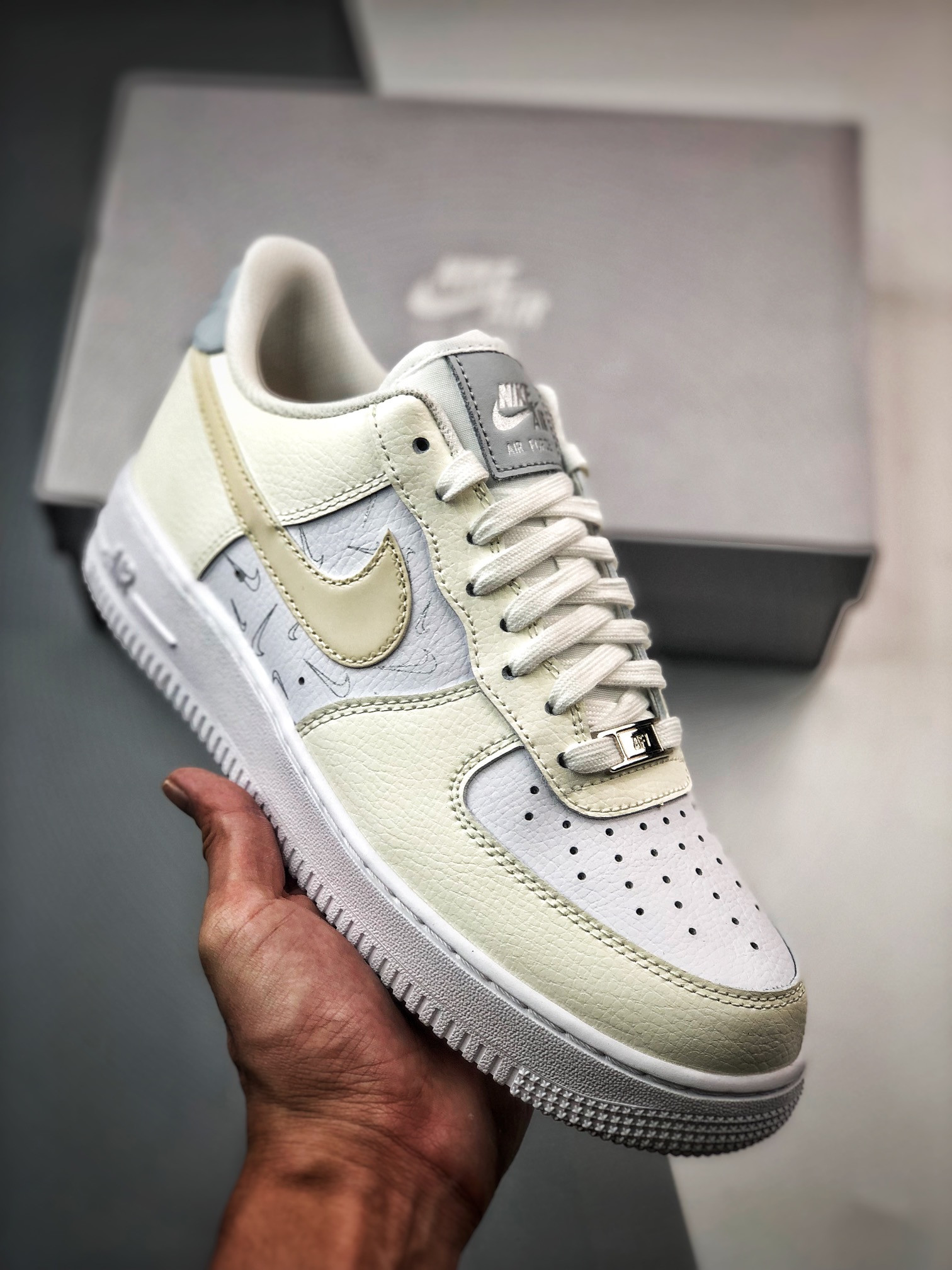 Nike Air Force 1 Low Mini Checks White Sail For Sale