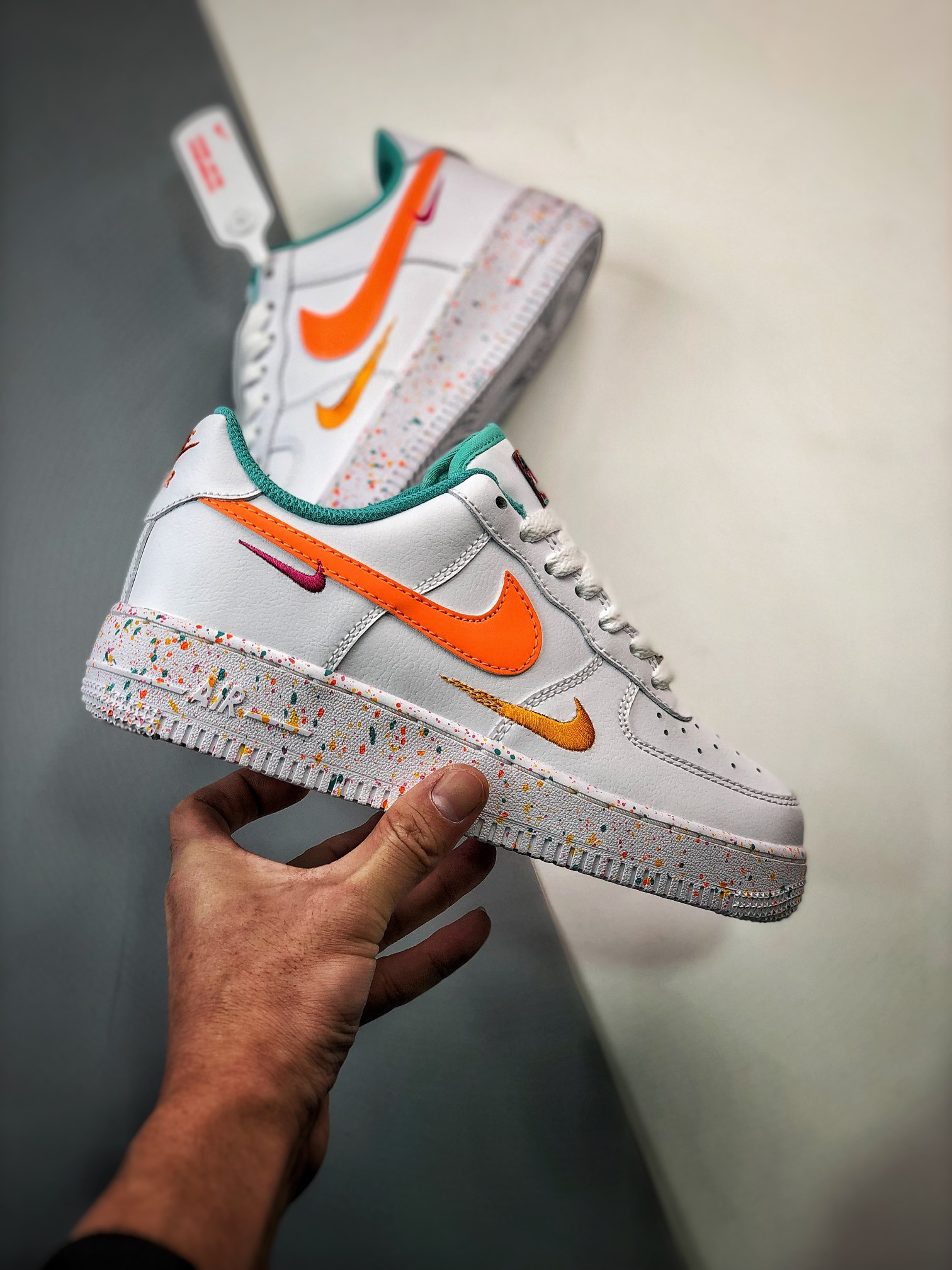 Nike Air Force 1 Low Multi-Color White Teal For Sale