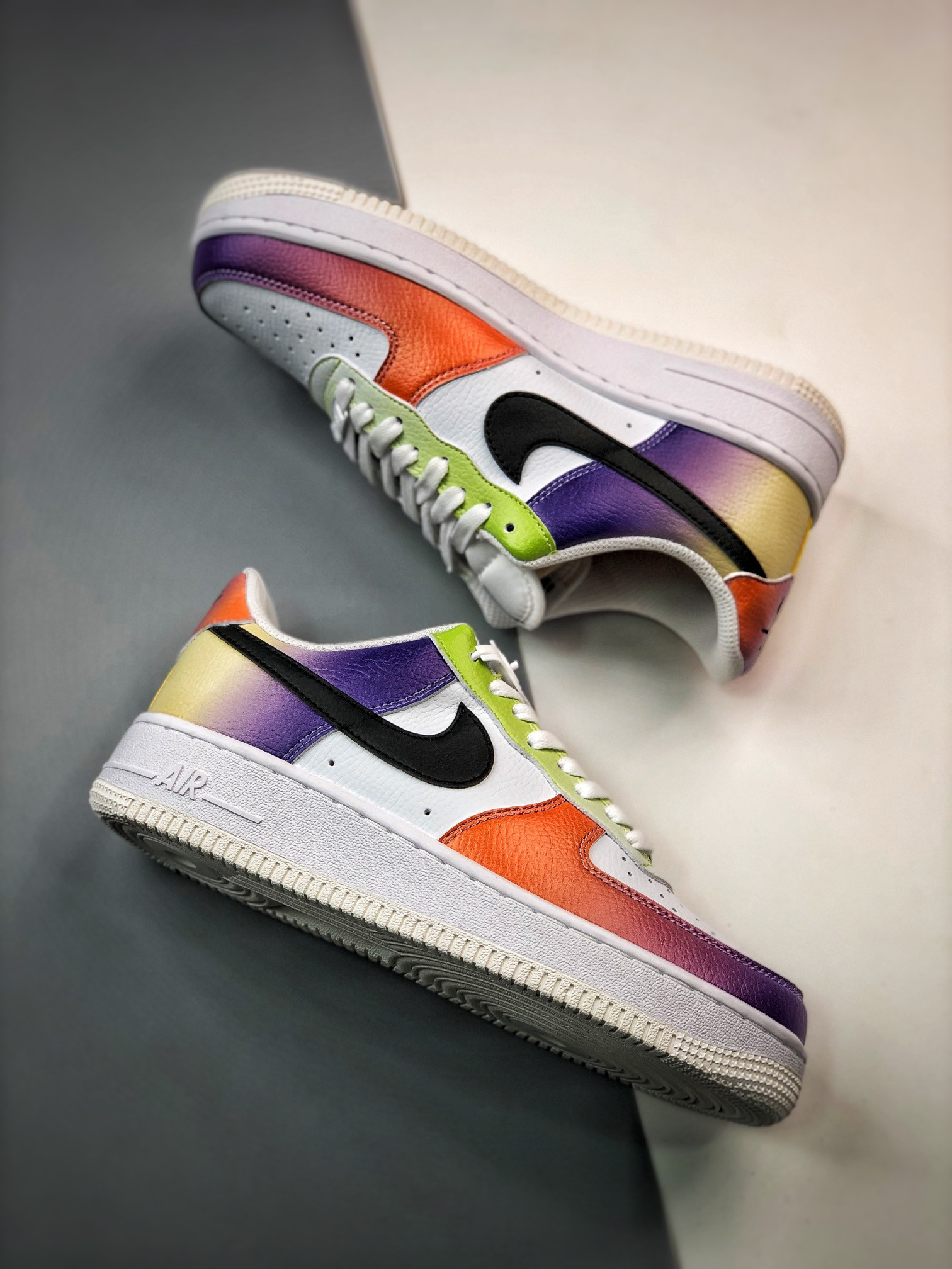 Nike Air Force 1 Low Multi-Color White/Black-Bright Maroon For Sale