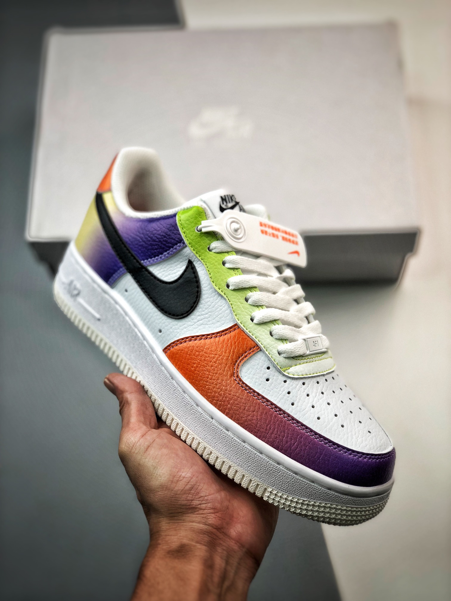 Nike Air Force 1 Low Multi-Color White/Black-Bright Maroon For Sale
