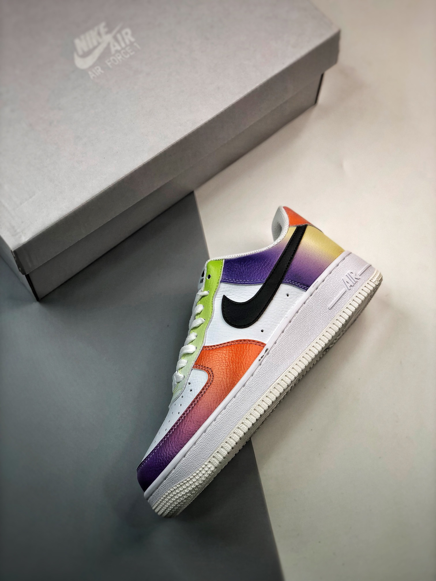 Nike Air Force 1 Low Multi-Color White/Black-Bright Maroon For Sale