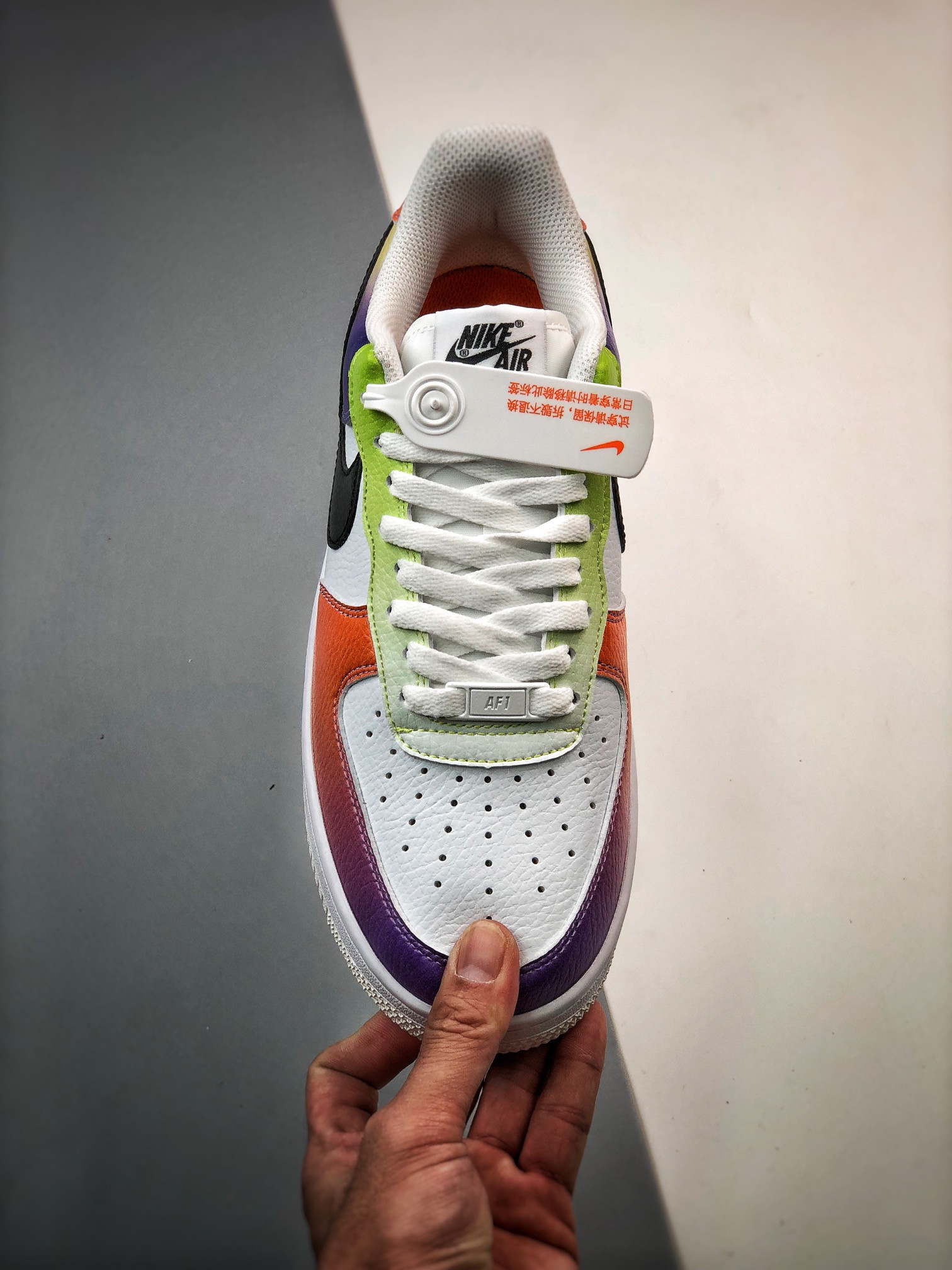 Nike Air Force 1 Low Multi-Color White/Black-Bright Maroon For Sale