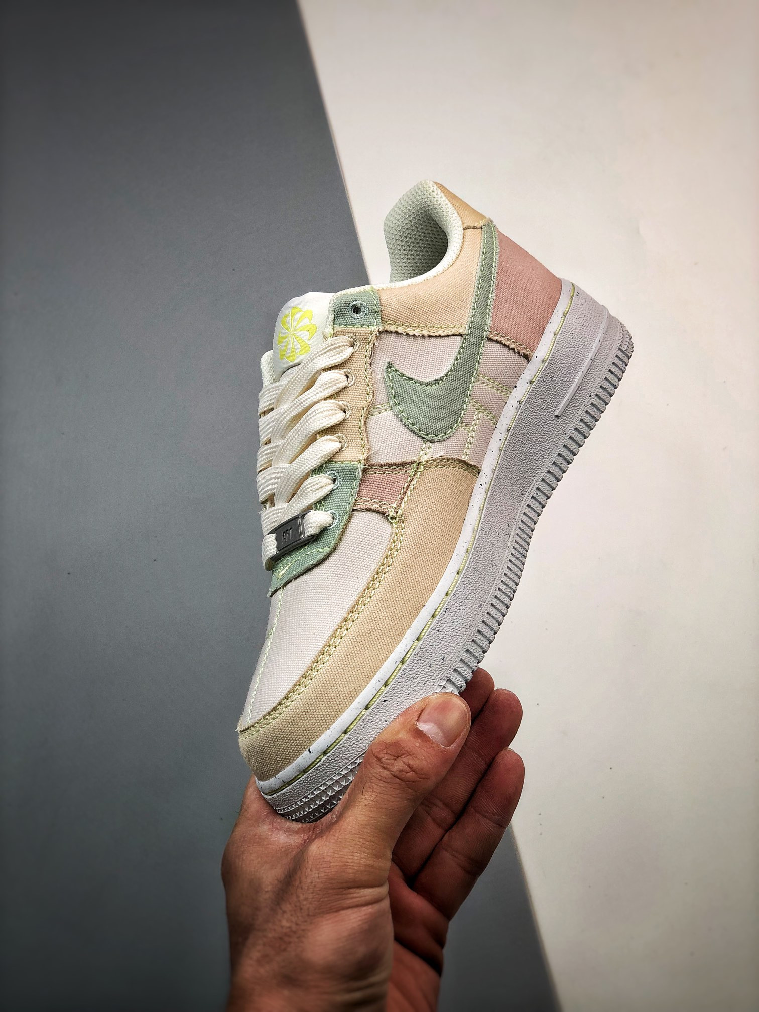 Nike Air Force 1 Low “Multicolor” Tan/Green-Pink For Sale