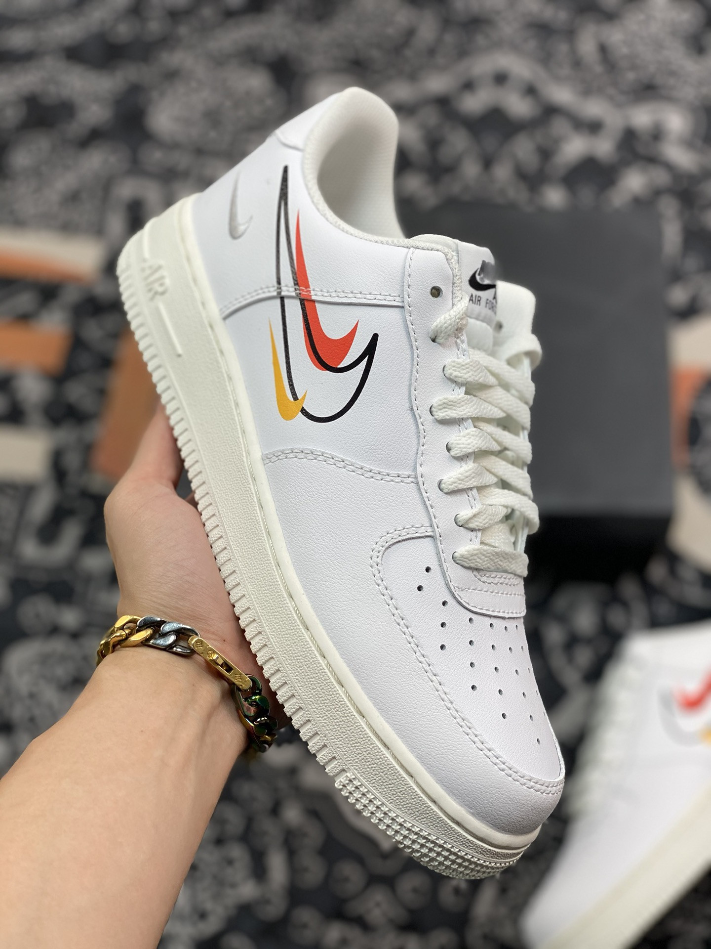 Nike Air Force 1 Low MultiSwoosh White For Sale