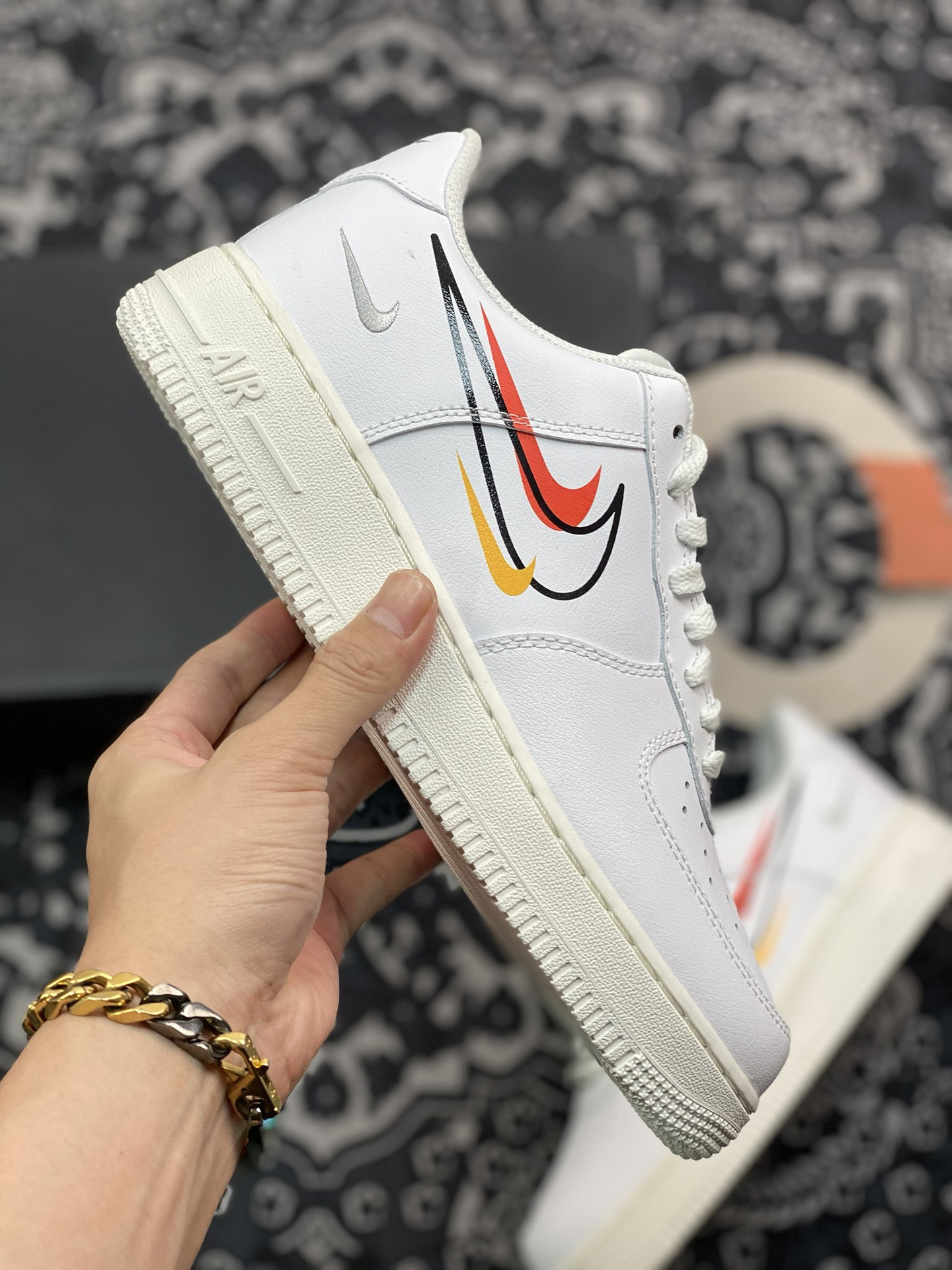 Nike Air Force 1 Low MultiSwoosh White For Sale