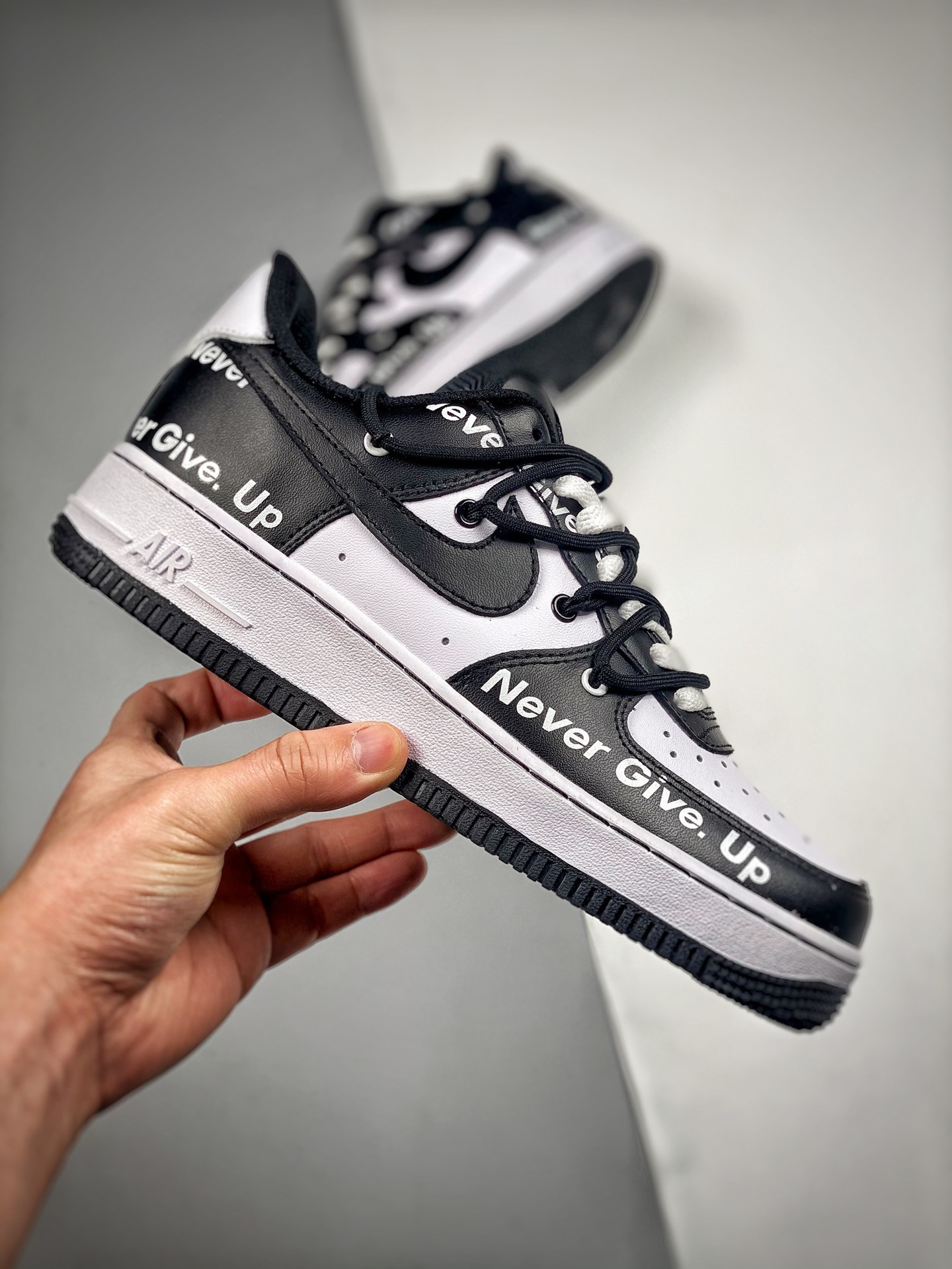 Nike Air Force 1 Low ‘Never Give up’ Black White For Sale