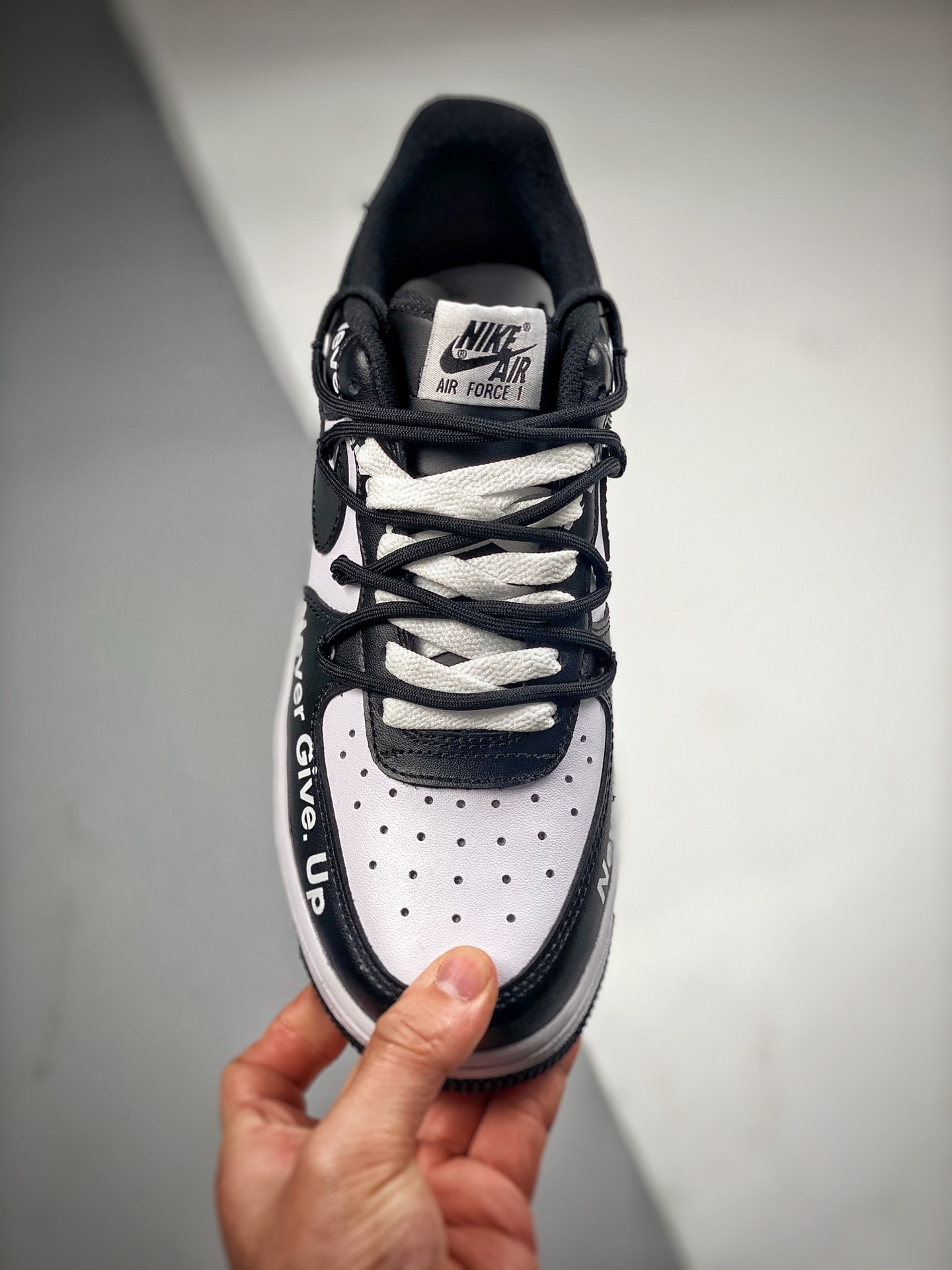 Nike Air Force 1 Low ‘Never Give up’ Black White For Sale