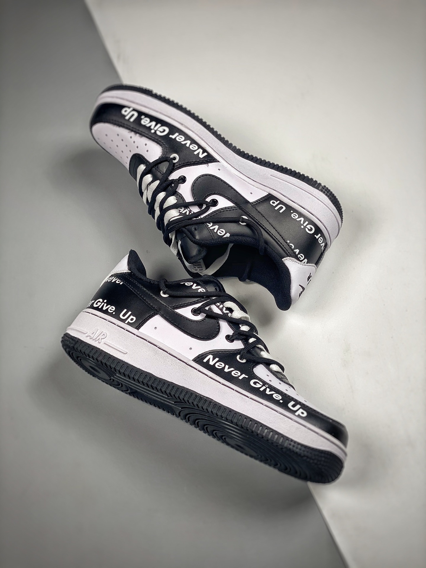 Nike Air Force 1 Low ‘Never Give up’ Black White For Sale