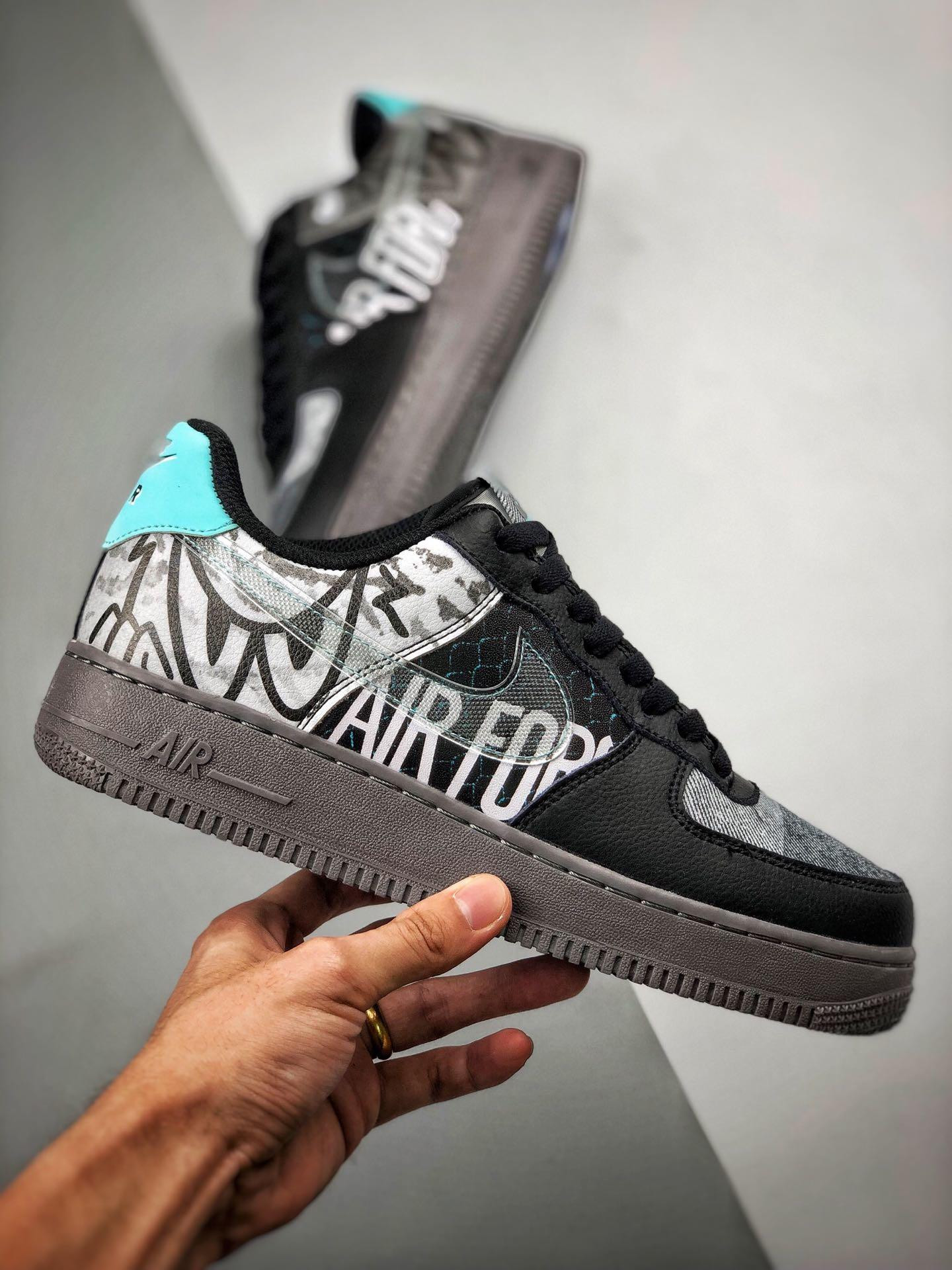 Nike Air Force 1 Low Off Noir/Pure Platinum/Black/Gunsmoke For Sale