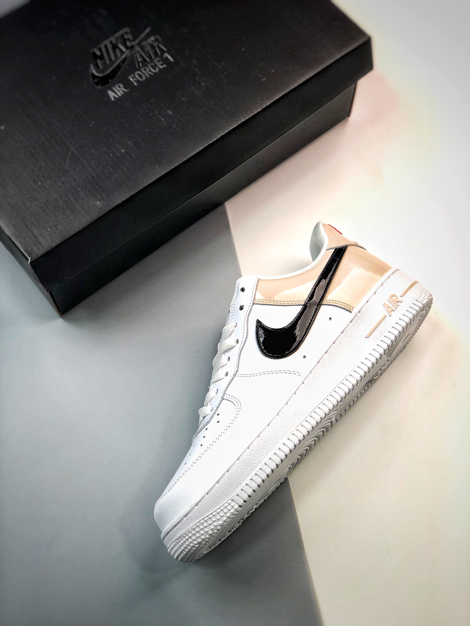 Nike Air Force 1 Low “Patent Swoosh” Light Iron Ore For Sale