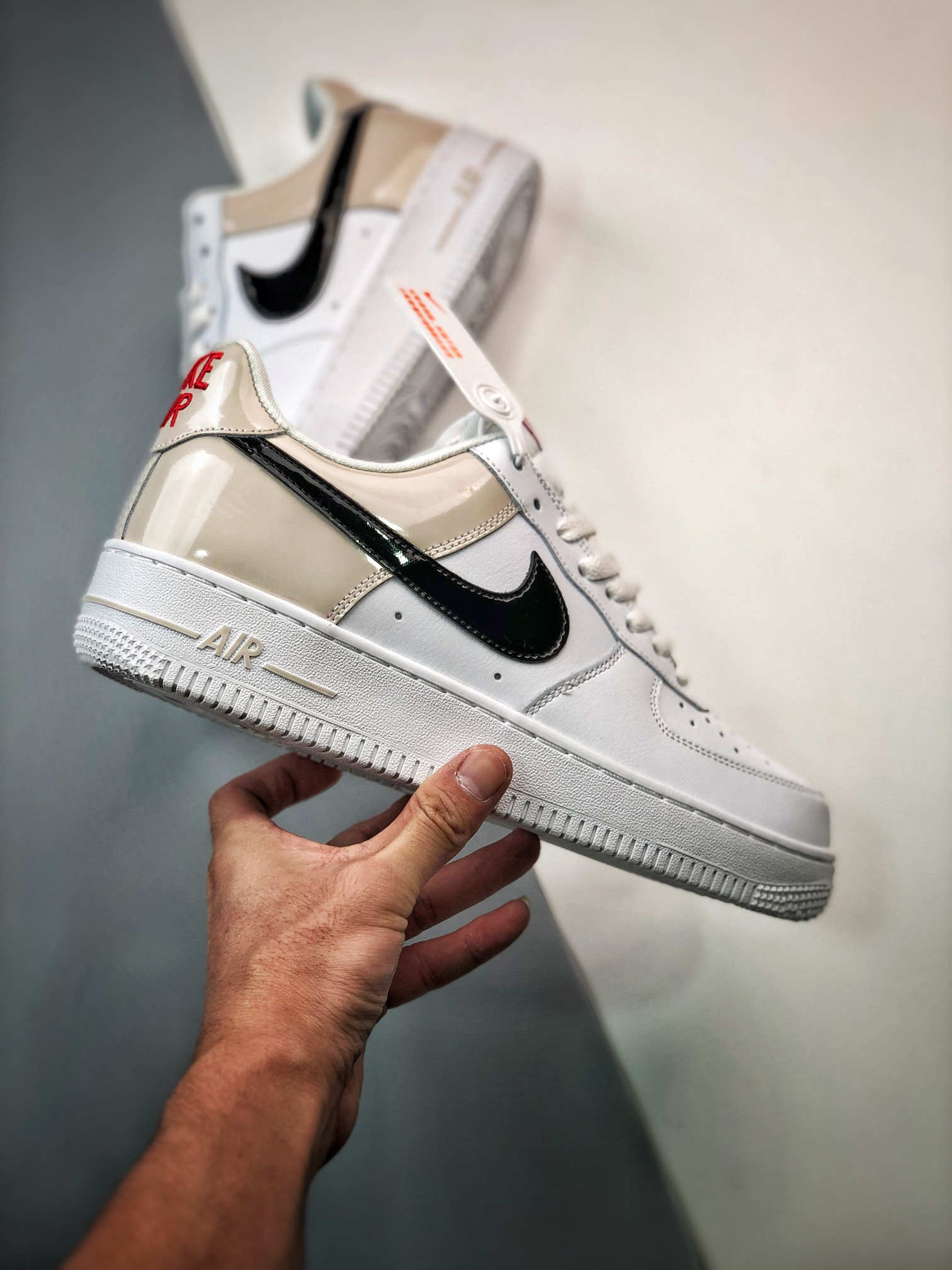 Nike Air Force 1 Low “Patent Swoosh” Light Iron Ore For Sale