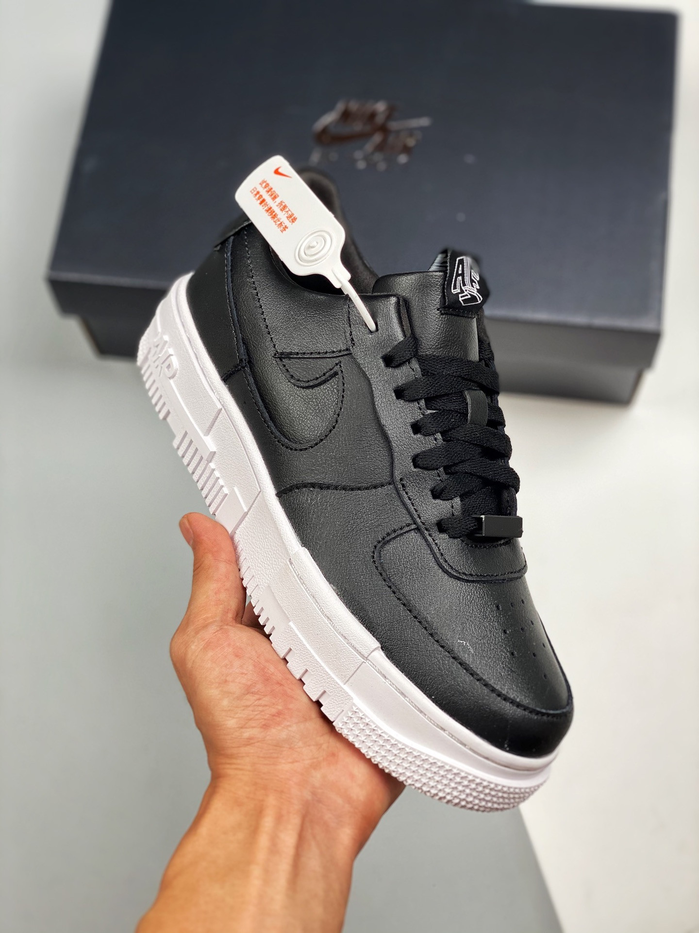 Nike Air Force 1 Low Pixel Black/Black-White For Sale