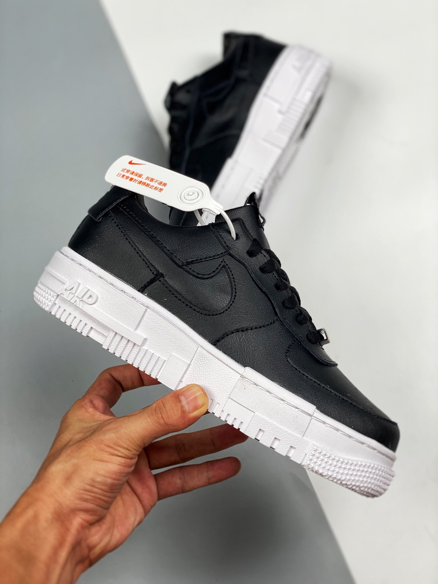 Nike Air Force 1 Low Pixel Black/Black-White For Sale