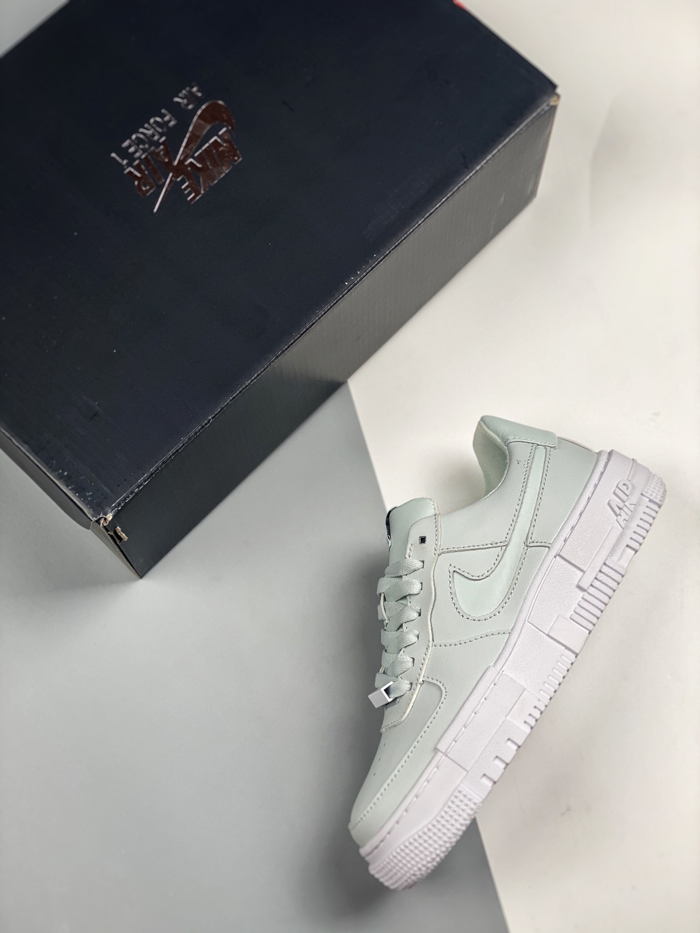 Nike Air Force 1 Low Pixel Ghost Aqua/Black For Sale