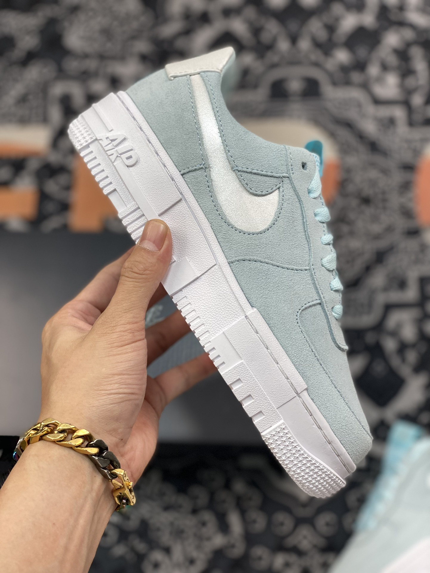 Nike Air Force 1 Low Pixel Glacier Ice Blue For Sale