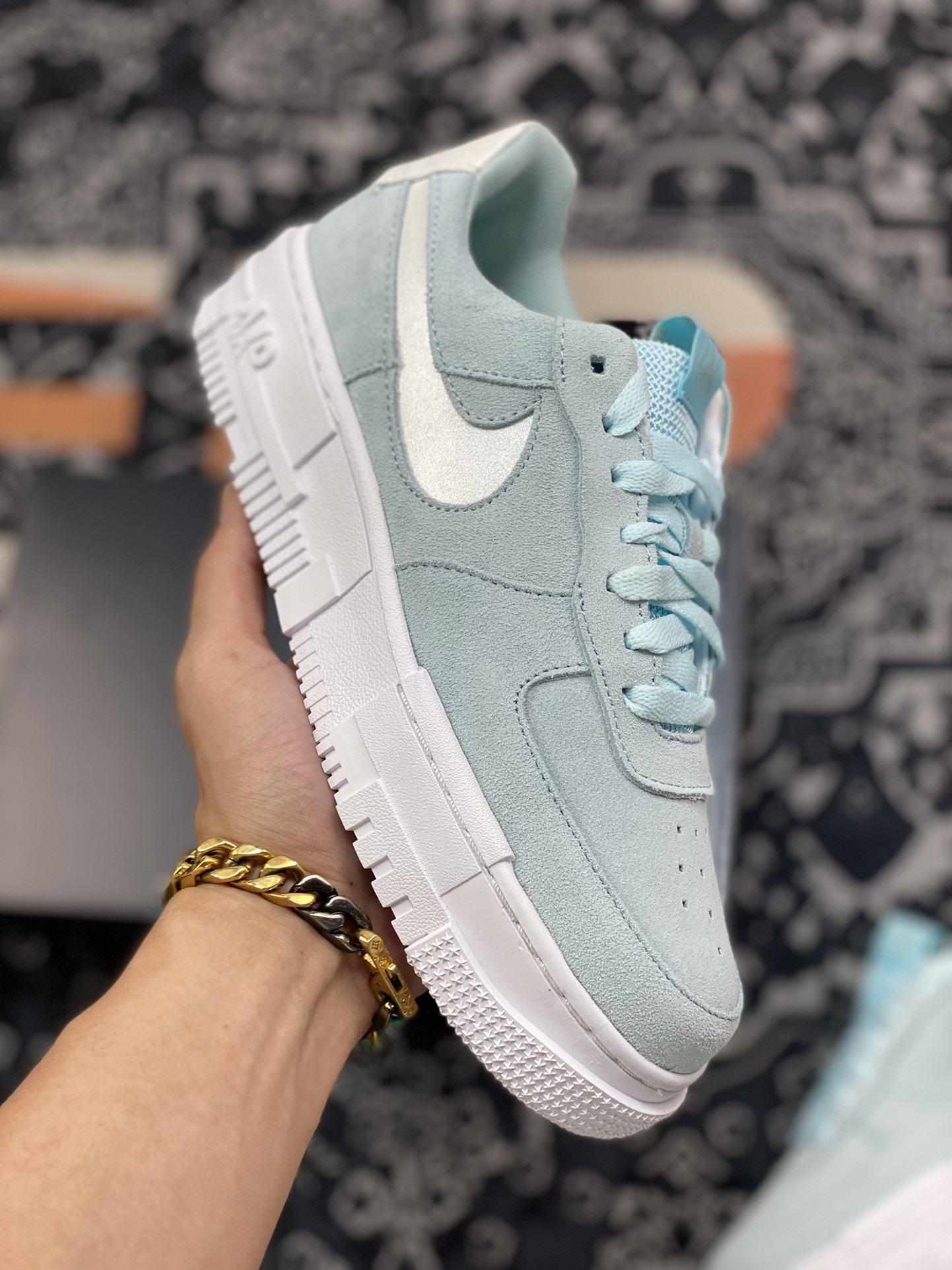 Nike Air Force 1 Low Pixel Glacier Ice Blue For Sale