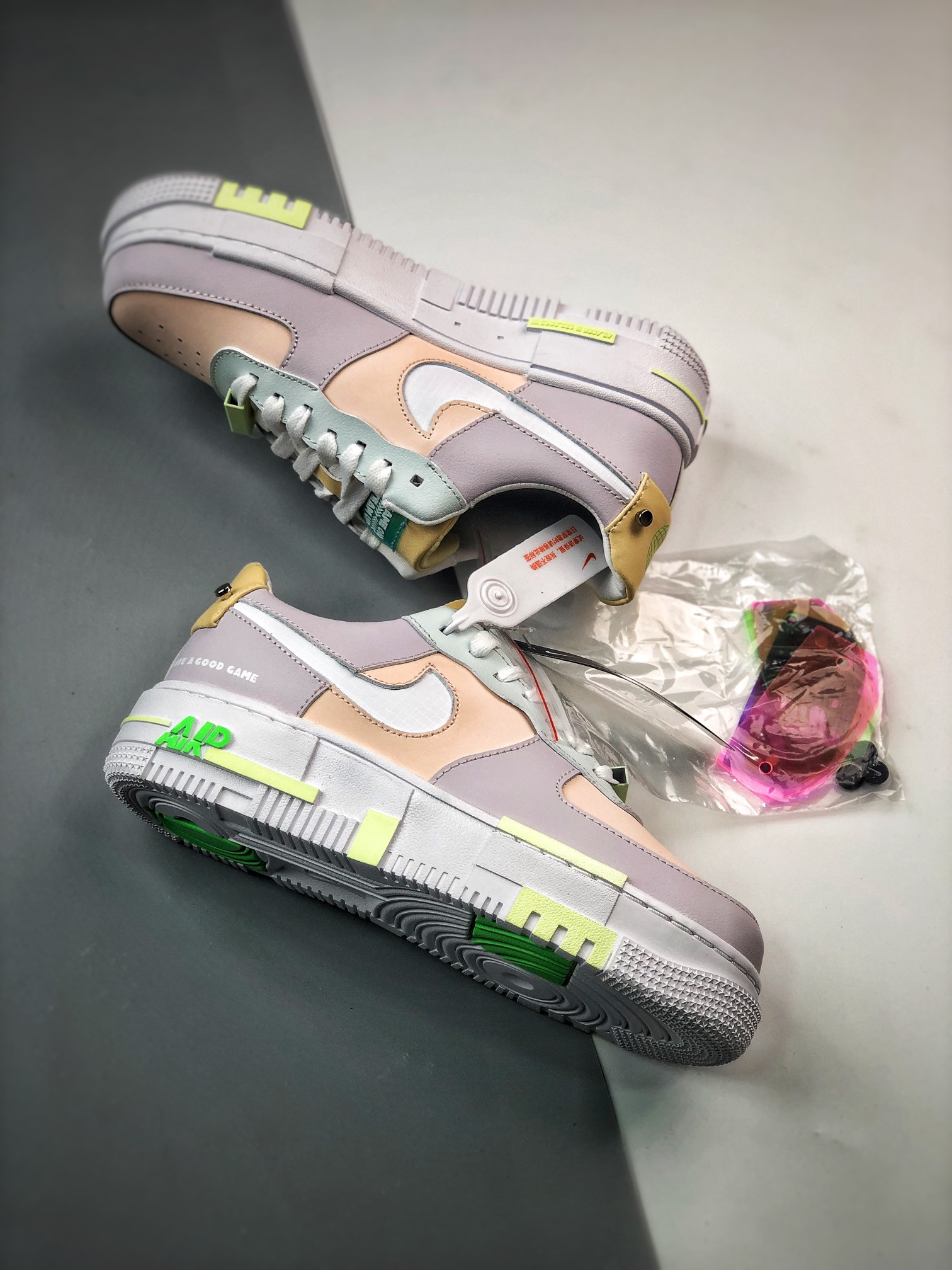 Nike Air Force 1 Low Pixel “Have a Good Game” Venice/White/Green Strike For Sale