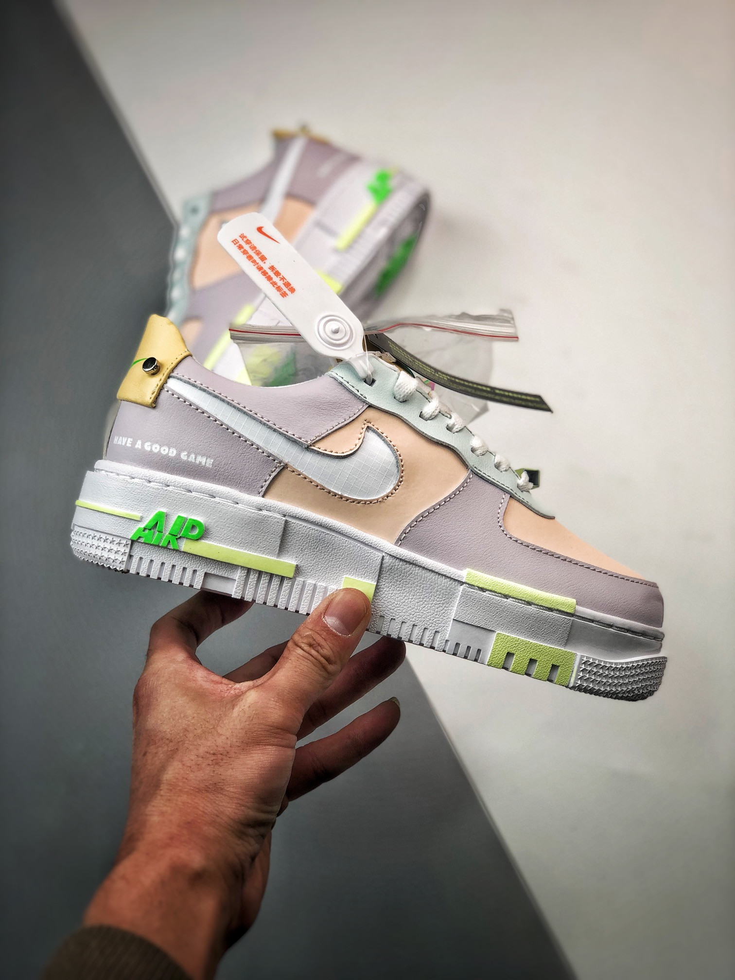 Nike Air Force 1 Low Pixel “Have a Good Game” Venice/White/Green Strike For Sale