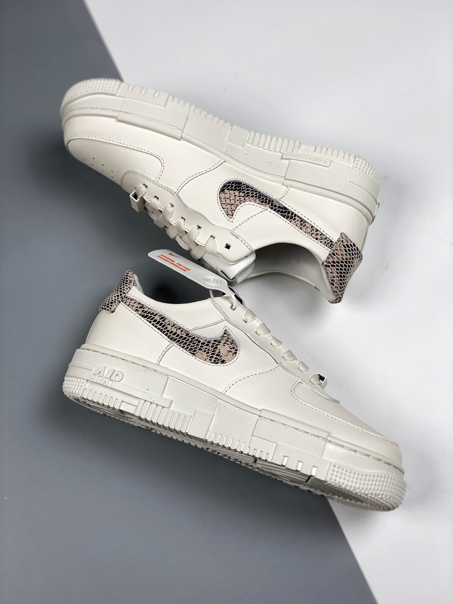 Nike Air Force 1 Low Pixel SE Snakeskin Sail Desert Sand For Sale
