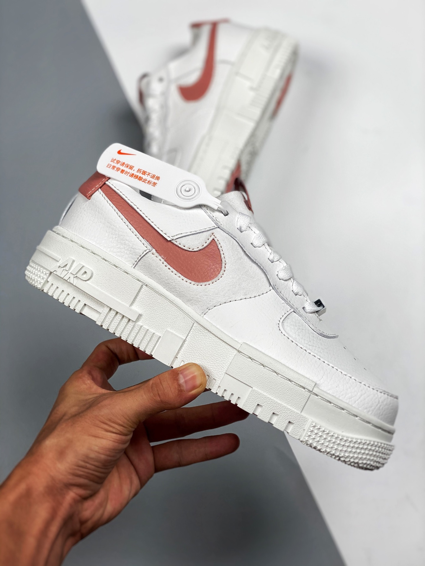 Nike Air Force 1 Low Pixel White Rust Pink For Sale
