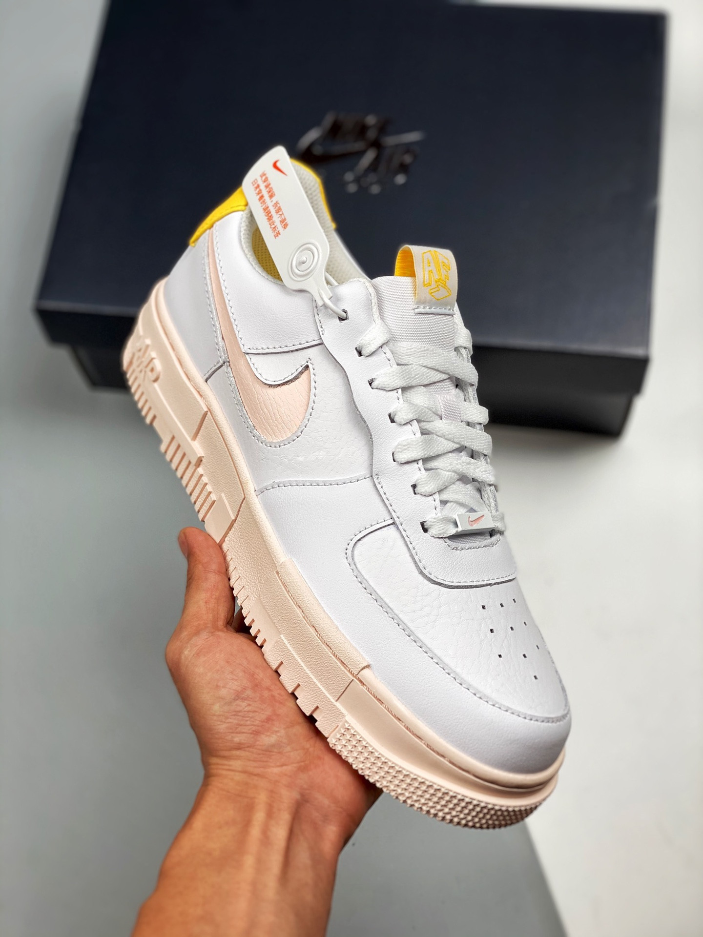 Nike Air Force 1 Low Pixel White/Arctic Orange-Sail-Orange Pearl For Sale