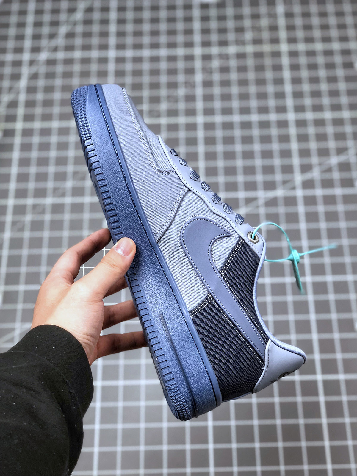 Nike Air Force 1 Low Premium Ashen Slate/Diffused Blue-Obsidian For Sale
