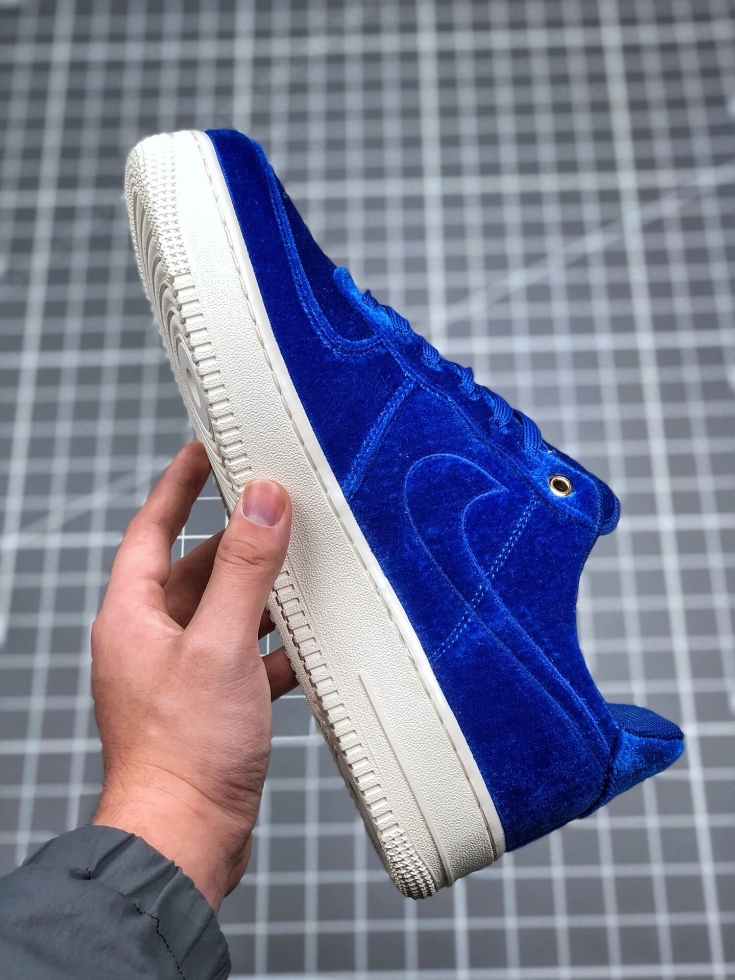 Nike Air Force 1 Low Premium Blue Void/Sail-Metallic Gold For Sale