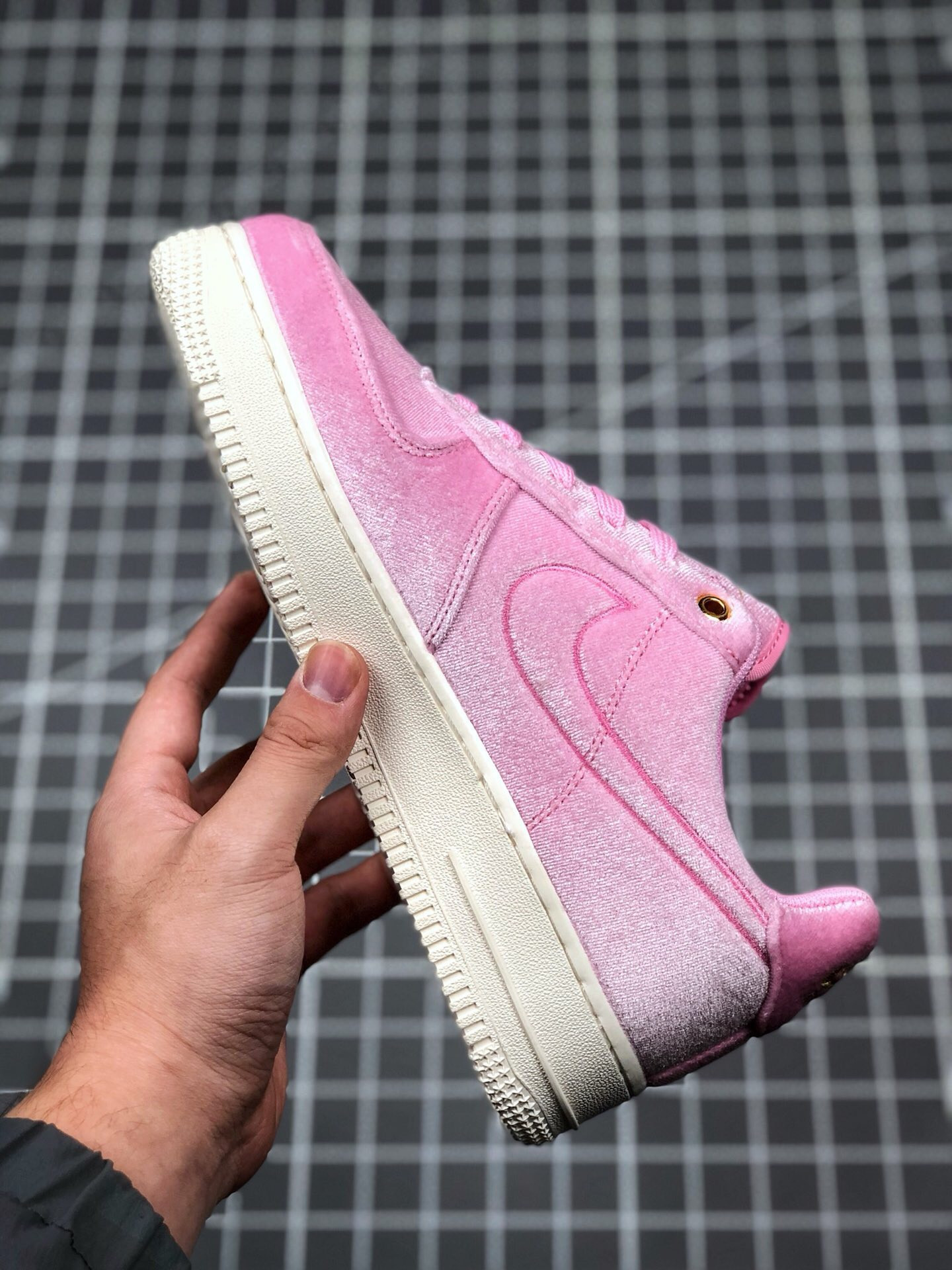 Nike Air Force 1 Low Premium Pink Rise/Sail-Metallic Gold For Sale