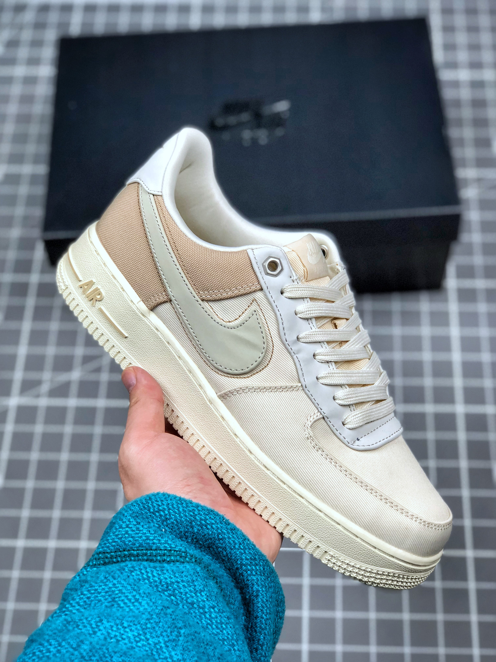 Nike Air Force 1 Low PRM Pale Ivory/Light Cream-Desert For Sale