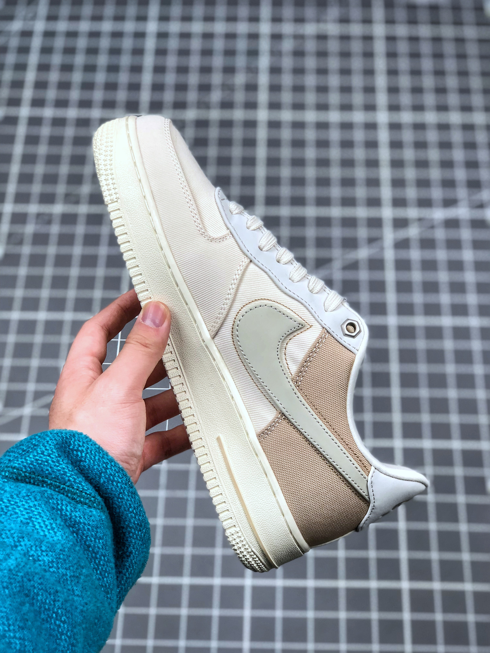 Nike Air Force 1 Low PRM Pale Ivory/Light Cream-Desert For Sale