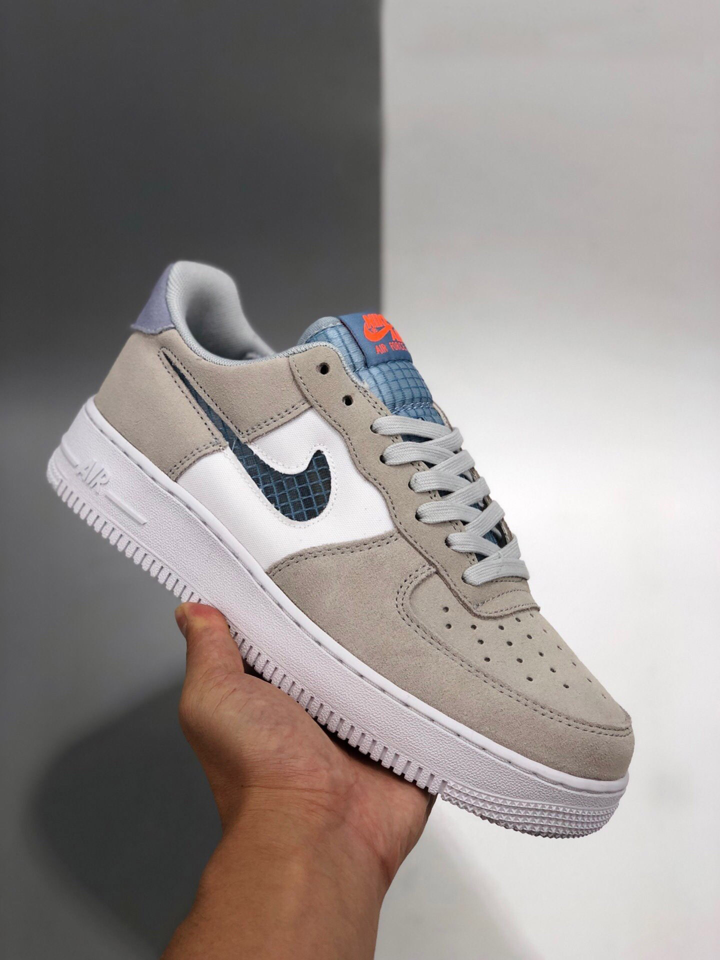 Nike Air Force 1 Low Pure Platinum/Indigo Fog-White-Hyper Crimson For Sale