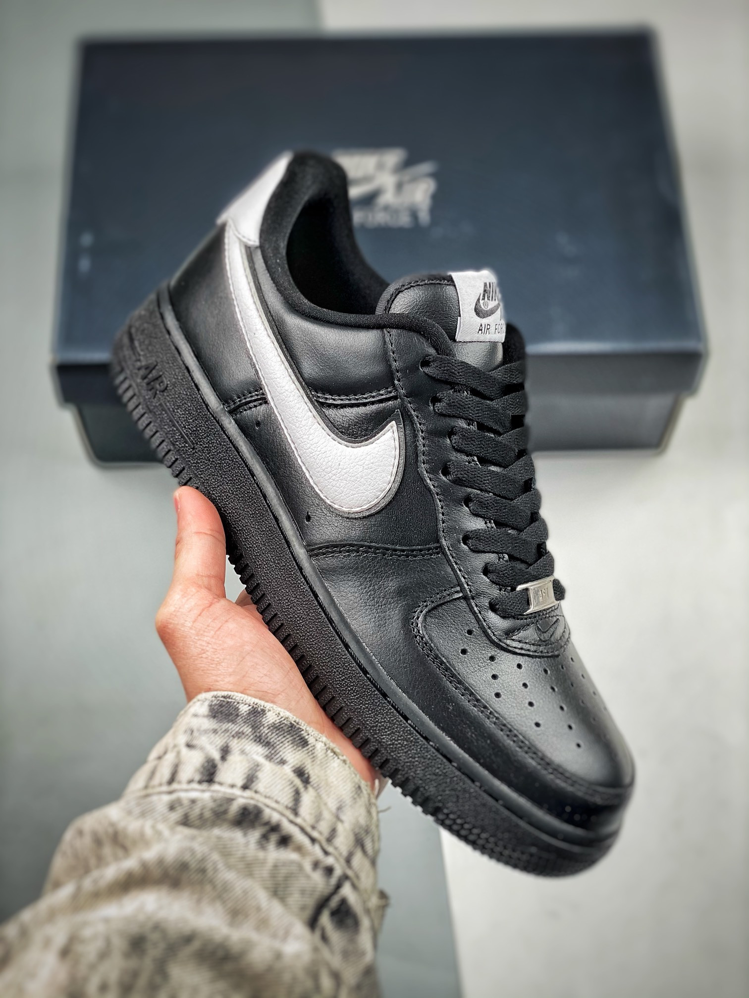 Nike Air Force 1 Low QS Black/White For Sale