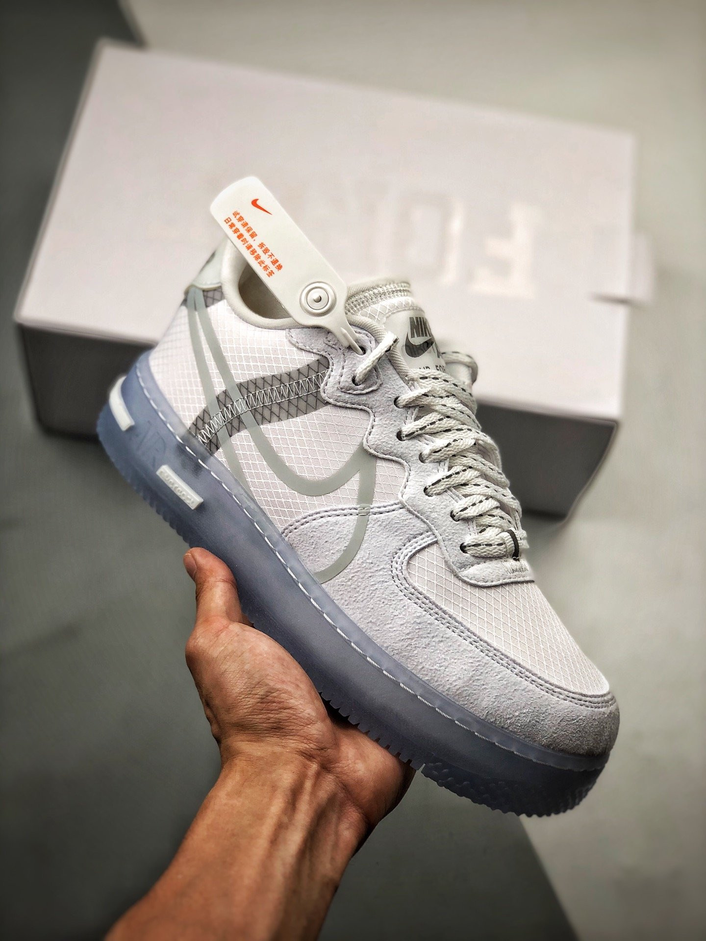 Nike Air Force 1 Low React “White Ice” For Sale