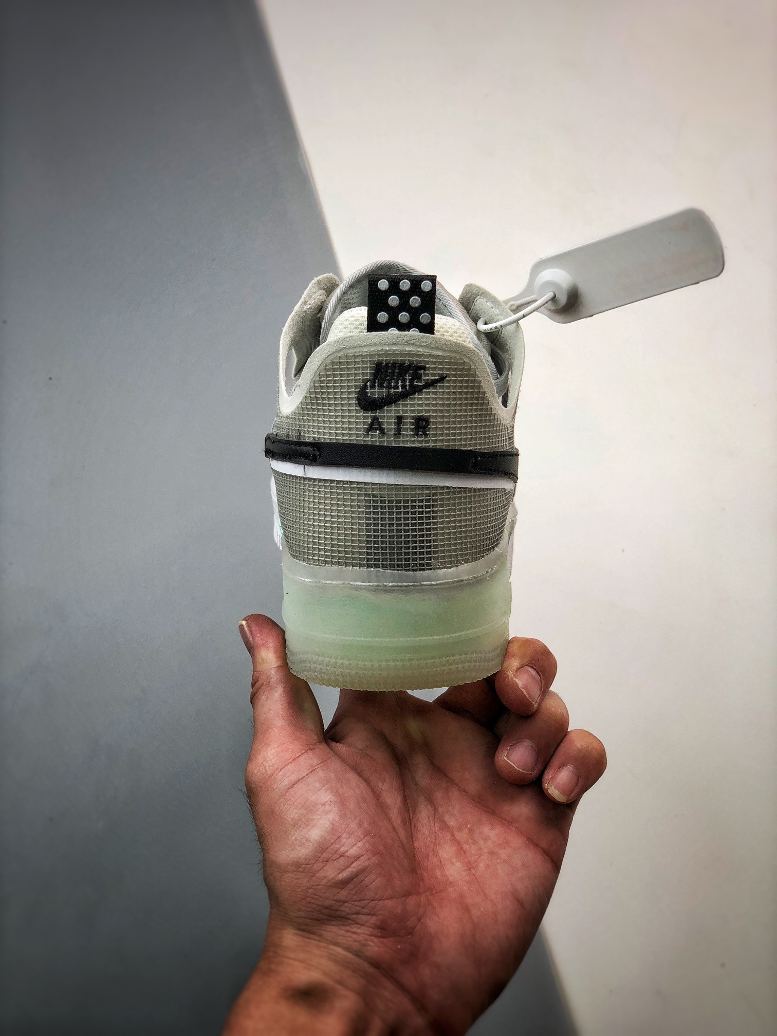 Nike Air Force 1 Low React Photon Dust/White-Mint Foam-Olive Aura For Sale