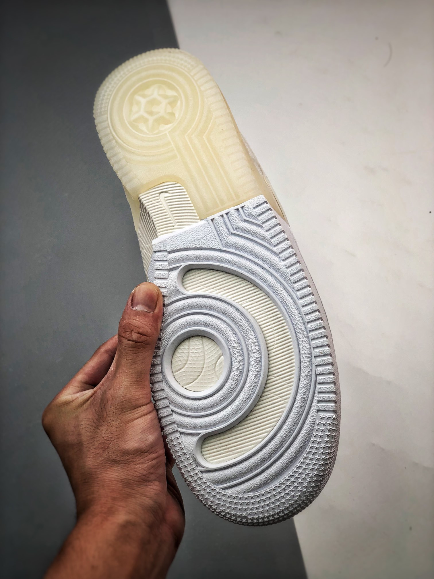 Nike Air Force 1 Low React White/Coconut Milk-LT Iron Ore For Sale