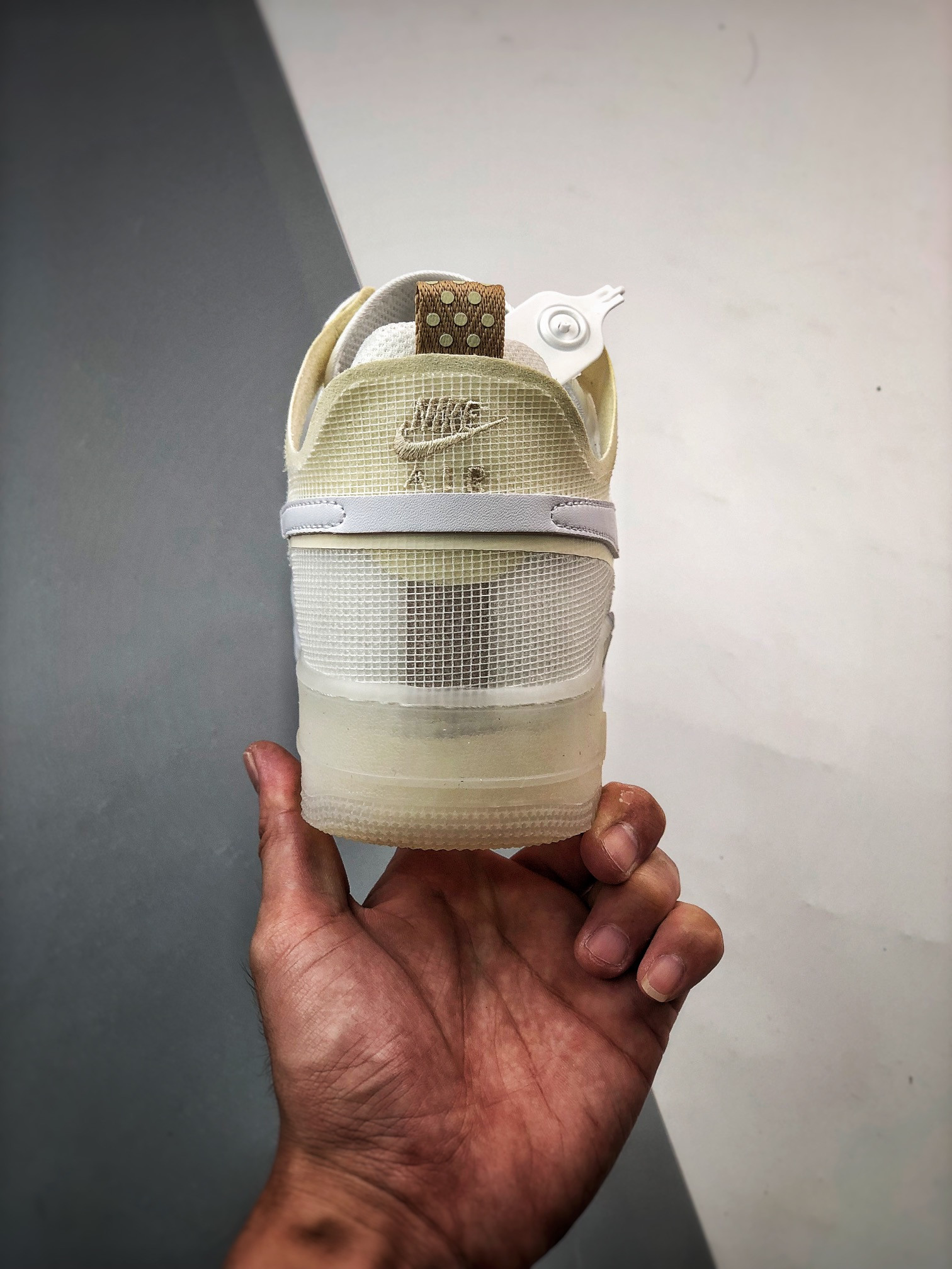 Nike Air Force 1 Low React White/Coconut Milk-LT Iron Ore For Sale