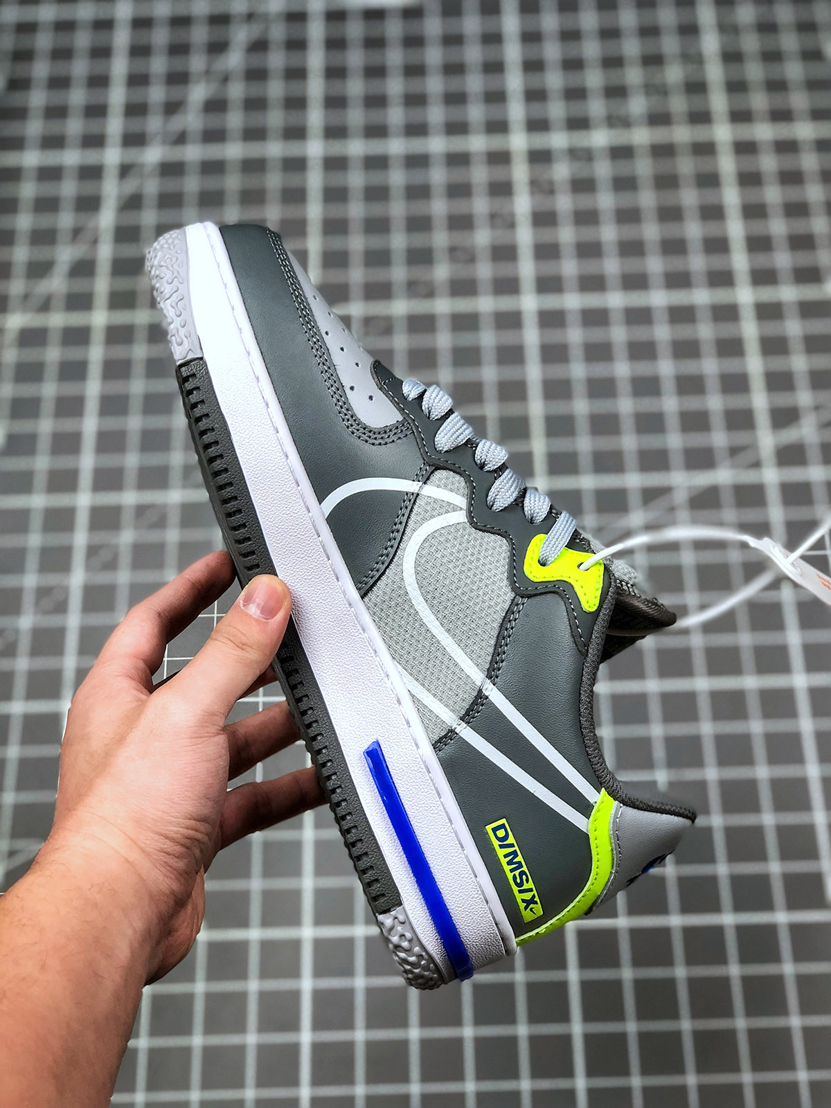 Nike Air Force 1 Low React Wolf Grey/White-Smoke Grey For Sale